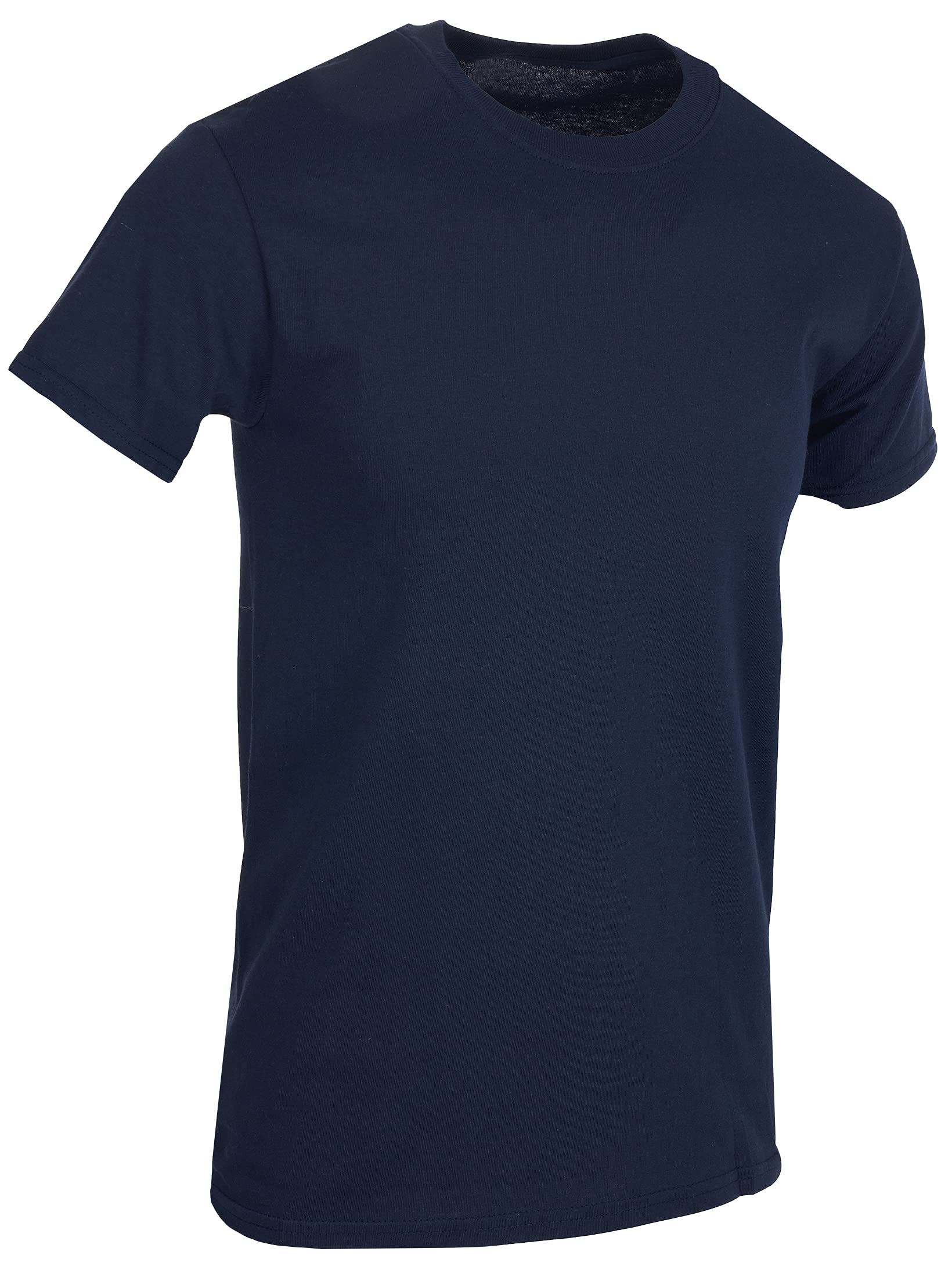 BILLIONHATS 12 Pack Men's Solid Colors Cotton T-Shirts Short Sleeve Lightweight - Picture 31 of 77