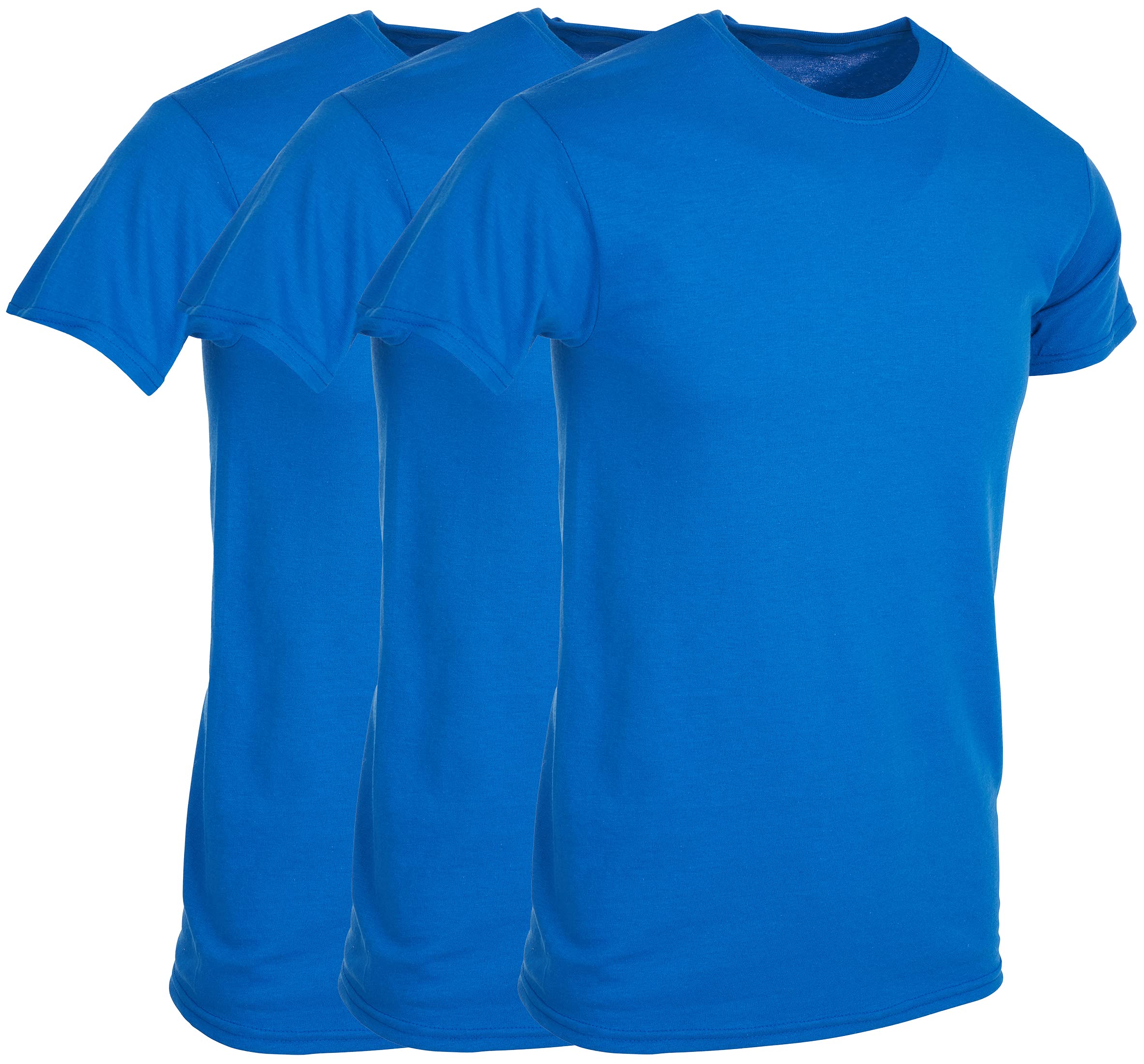 BILLIONHATS 12 Pack Men's Solid Colors Cotton T-Shirts Short Sleeve Lightweight - Picture 46 of 77