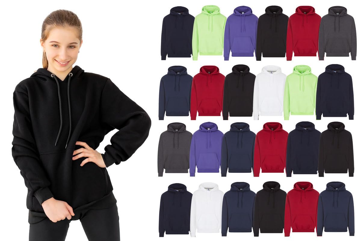 BILLIONHATS Wholesale Kids Hoodie Sweatshirts Bulk Hoodies for Children, Unisex - Picture 3 of 14