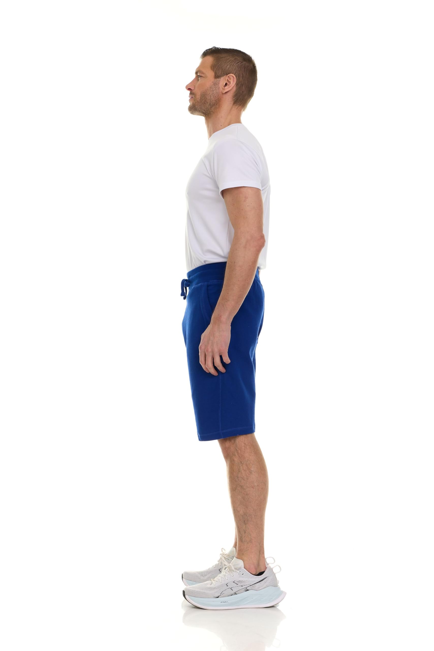 Pantalones Cortos de Algodón Polar para Hombres, 11" Informales Cómodos Salón Al Por Mayor a Granel para Donaciones - Imagen 39 de 63
