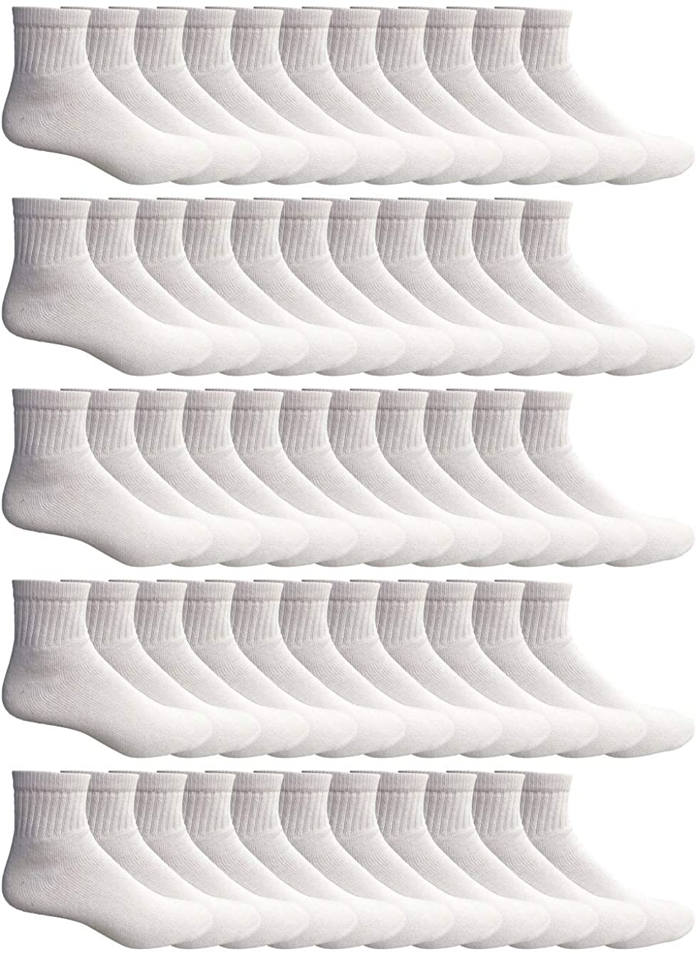 Yacht & Smith Mens Ankle Wholesale Bulk Pack Athletic Sports Socks - Picture 12 of 111