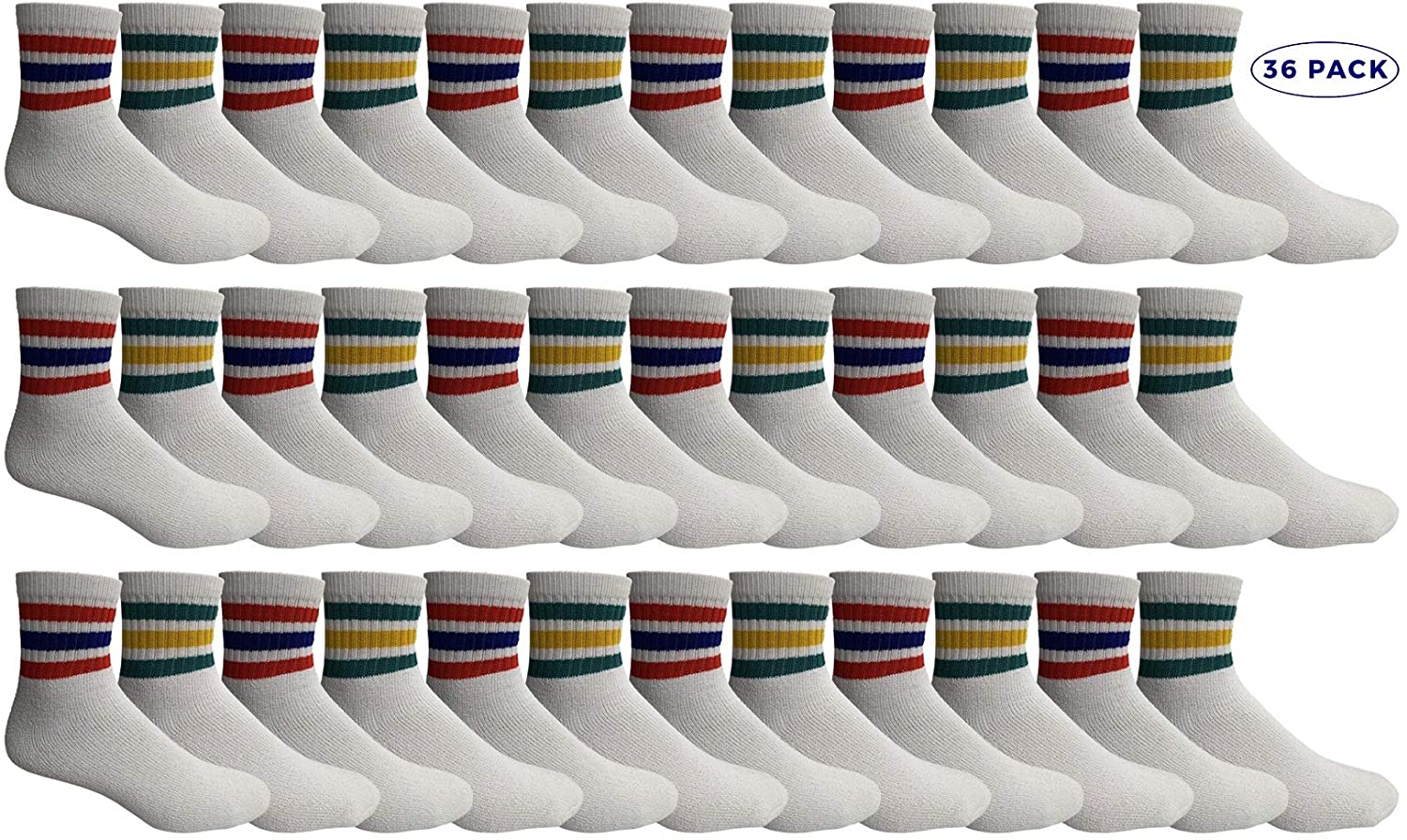 Yacht & Smith Mens Ankle Wholesale Bulk Pack Athletic Sports Socks - Picture 49 of 111