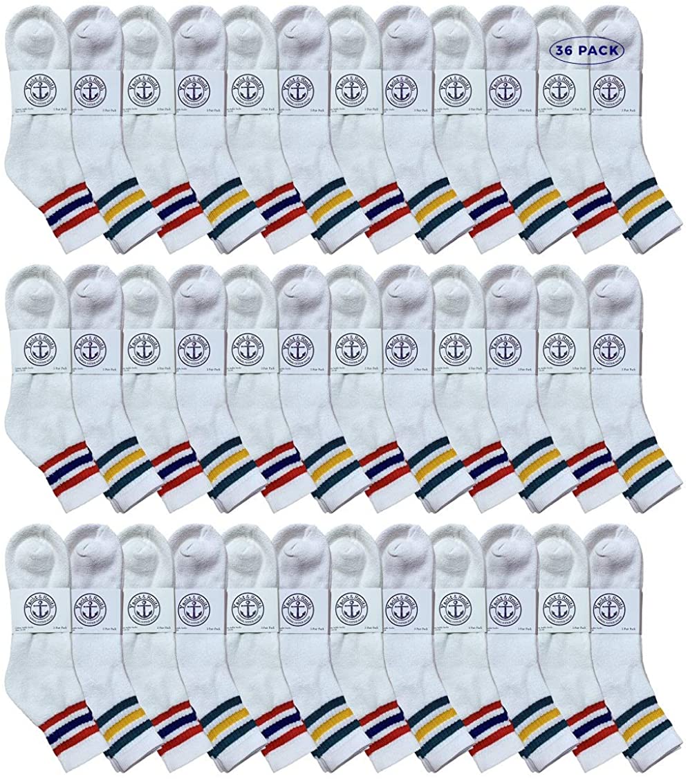 Yacht & Smith Mens Ankle Wholesale Bulk Pack Athletic Sports Socks - Picture 48 of 111