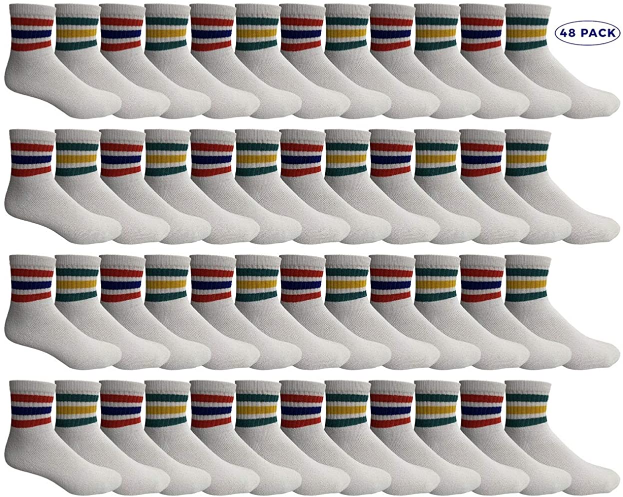 Yacht & Smith Mens Ankle Wholesale Bulk Pack Athletic Sports Socks - Picture 53 of 111