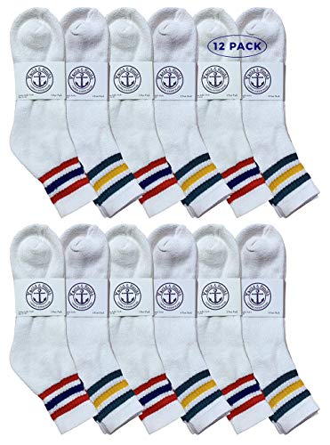 Yacht & Smith Mens Ankle Wholesale Bulk Pack Athletic Sports Socks - Picture 106 of 111