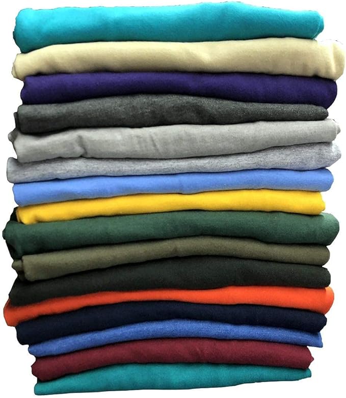 BILLIONHATS 12 Pk Wholesale Men's Cotton T-Shirt Bulk Big Tall Short Sleeve Tees - Picture 42 of 63