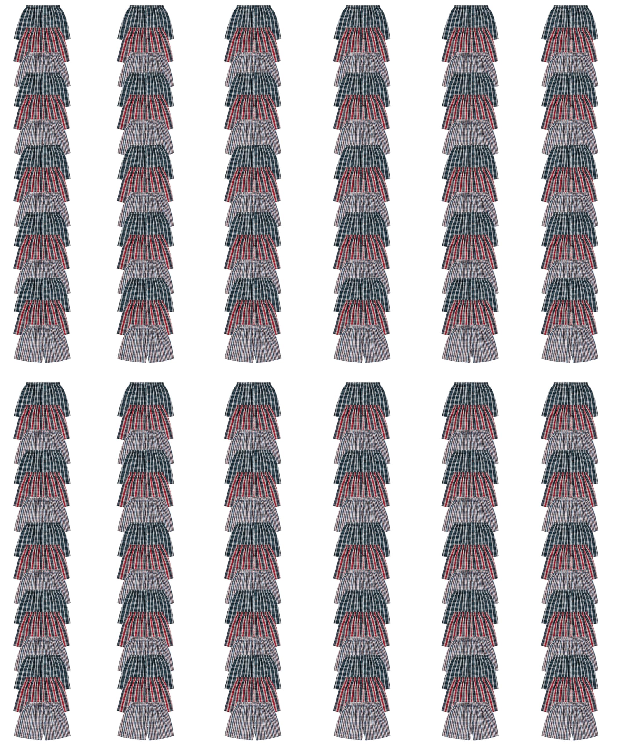 Paquete de 180 calzoncillos boxer BILLIONHATS para hombre al por mayor, ropa interior colorida de algodón para hombre - Imagen 9 de 15