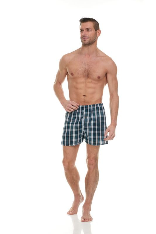 BILLIONHATS Wholesale Men's Tag Free Woven Boxer Shorts Underwear Bulk for Men - Picture 28 of 44