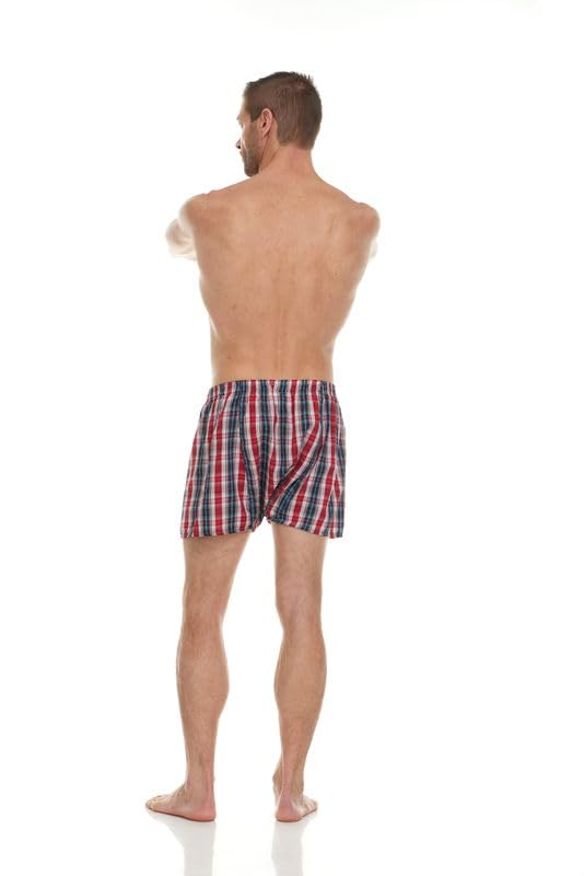 BILLIONHATS Wholesale Men's Tag Free Woven Boxer Shorts Underwear Bulk for Men - Picture 44 of 44