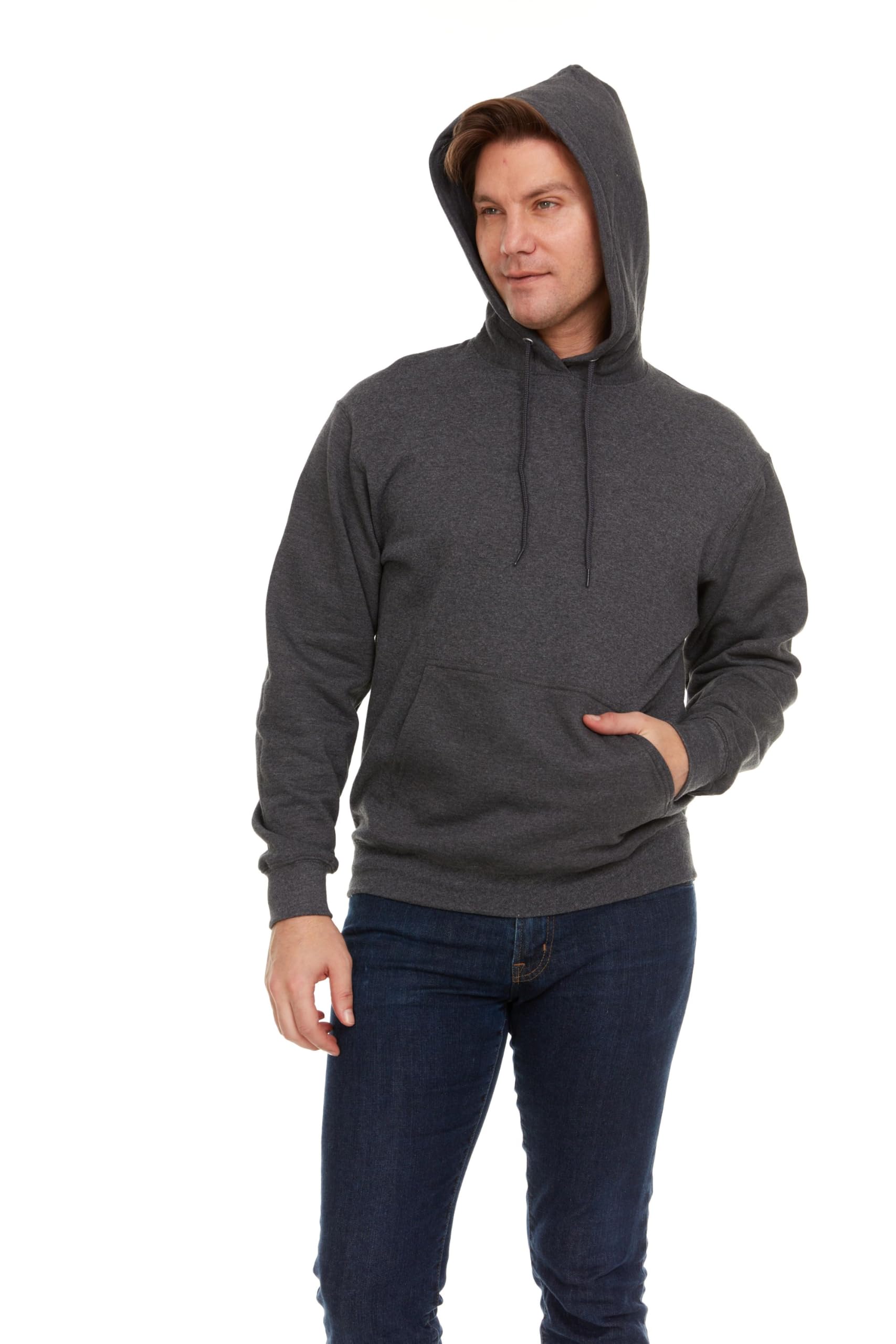 BILLIONHATS 3 Pack Of Mens Hoodie Sweatshirts, Cotton Blend in Bulk Adult Hoodie - Picture 9 of 51