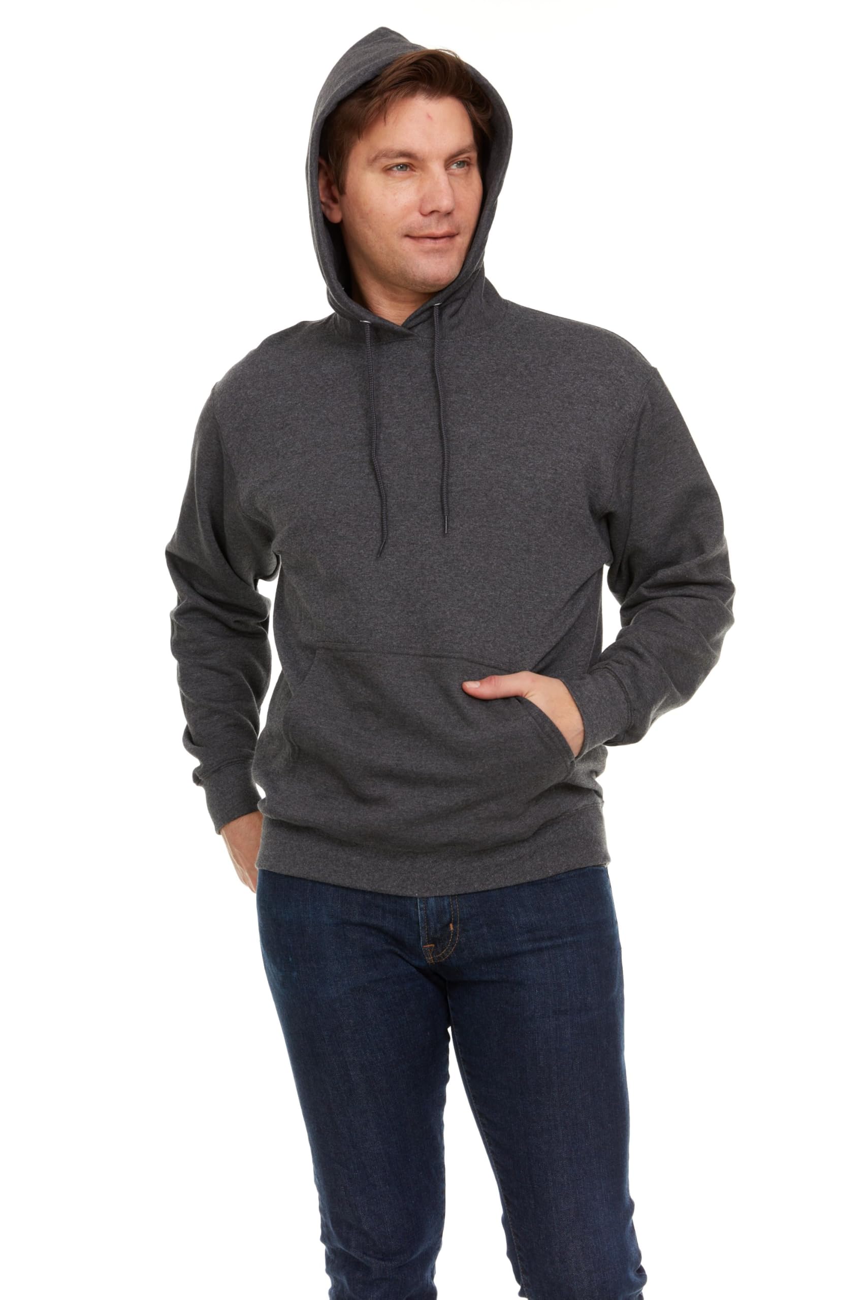 BILLIONHATS 3 Pack Of Mens Hoodie Sweatshirts, Cotton Blend in Bulk Adult Hoodie - Picture 10 of 51