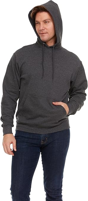 BILLIONHATS 3 Pack Mens Hoodie Sweatshirts, Cotton Blend, Bulk Adults Hoodies - Picture 28 of 30