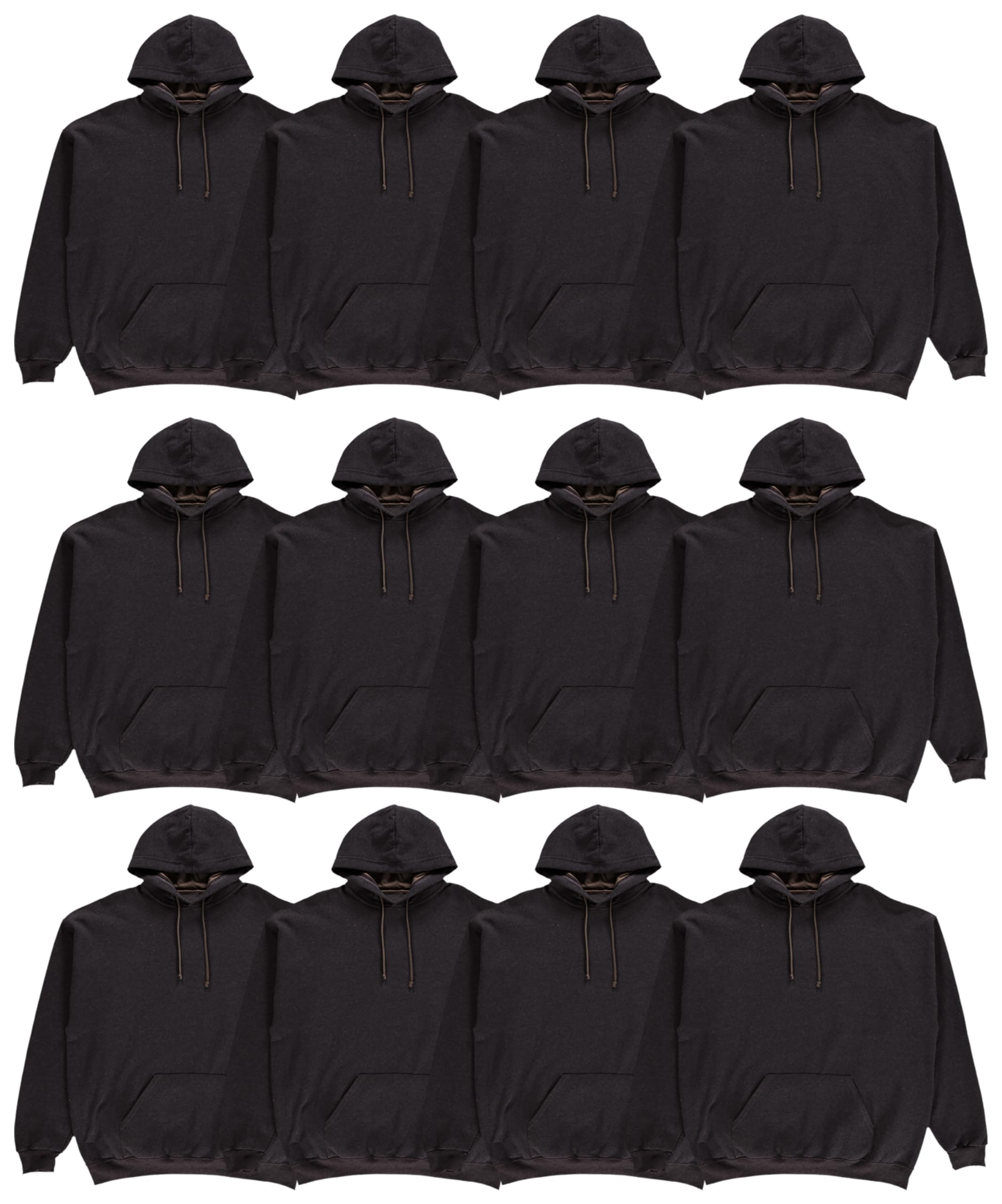 BILLIONHATS Mens Fleece Lined Cotton Shorts, Casual Comfy Lounge Shorts in Bulk - Picture 14 of 34
