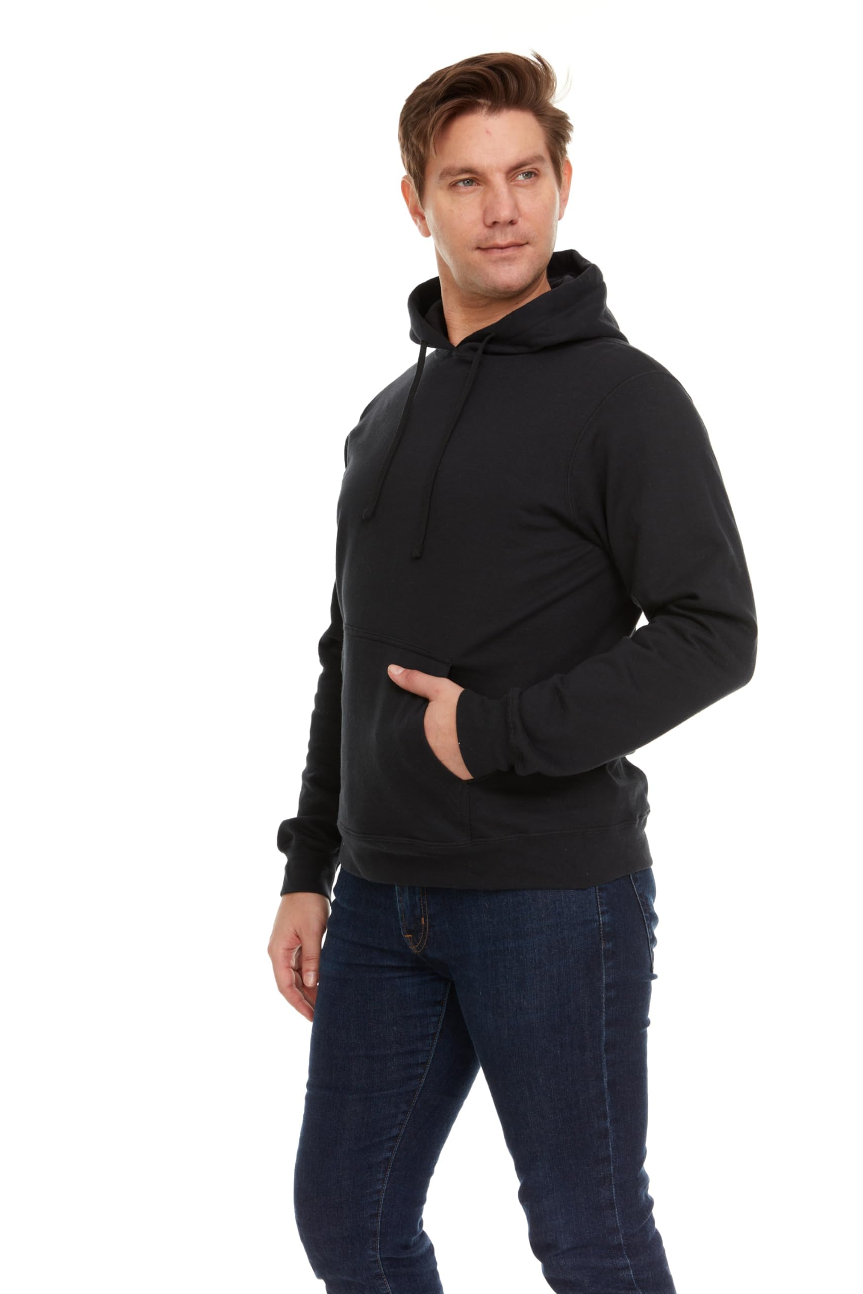 BILLIONHATS Mens Fleece Lined Cotton Shorts, Casual Comfy Lounge Shorts in Bulk - Picture 10 of 34