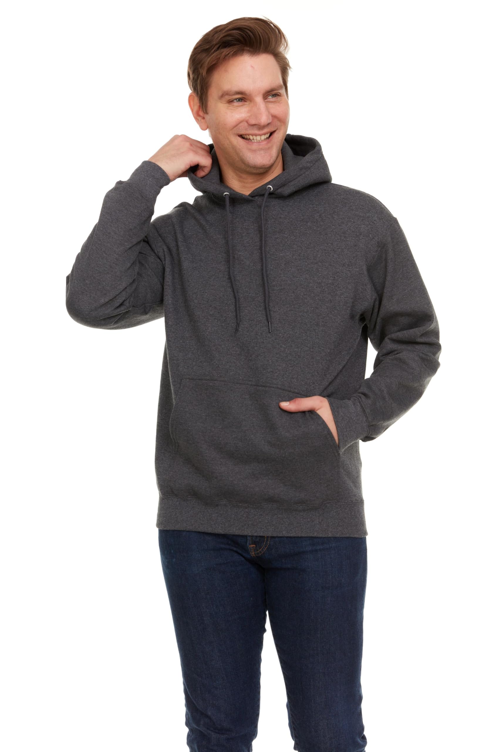 BILLIONHATS 3 Pack Of Mens Hoodie Sweatshirts, Cotton Blend in Bulk Adult Hoodie - Picture 28 of 51