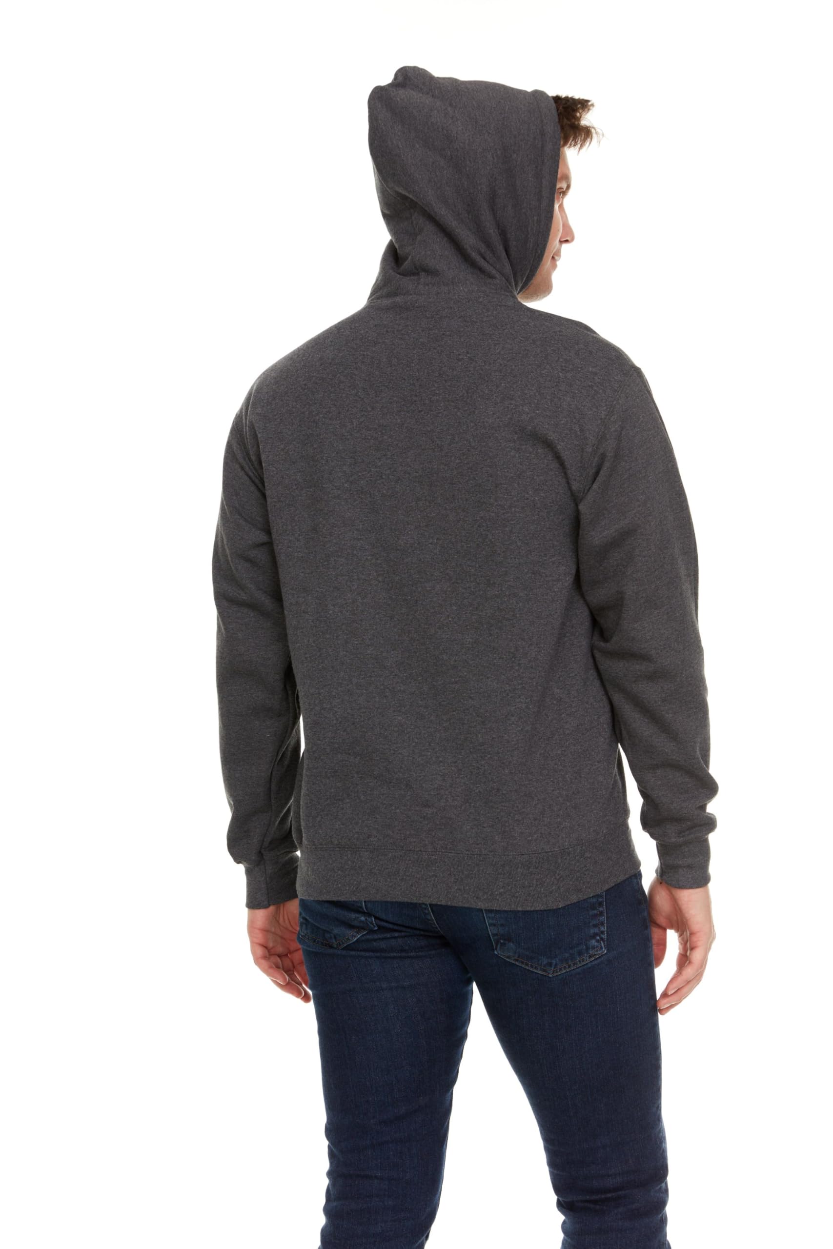 BILLIONHATS 3 Pack Of Mens Hoodie Sweatshirts, Cotton Blend in Bulk Adult Hoodie - Picture 29 of 51