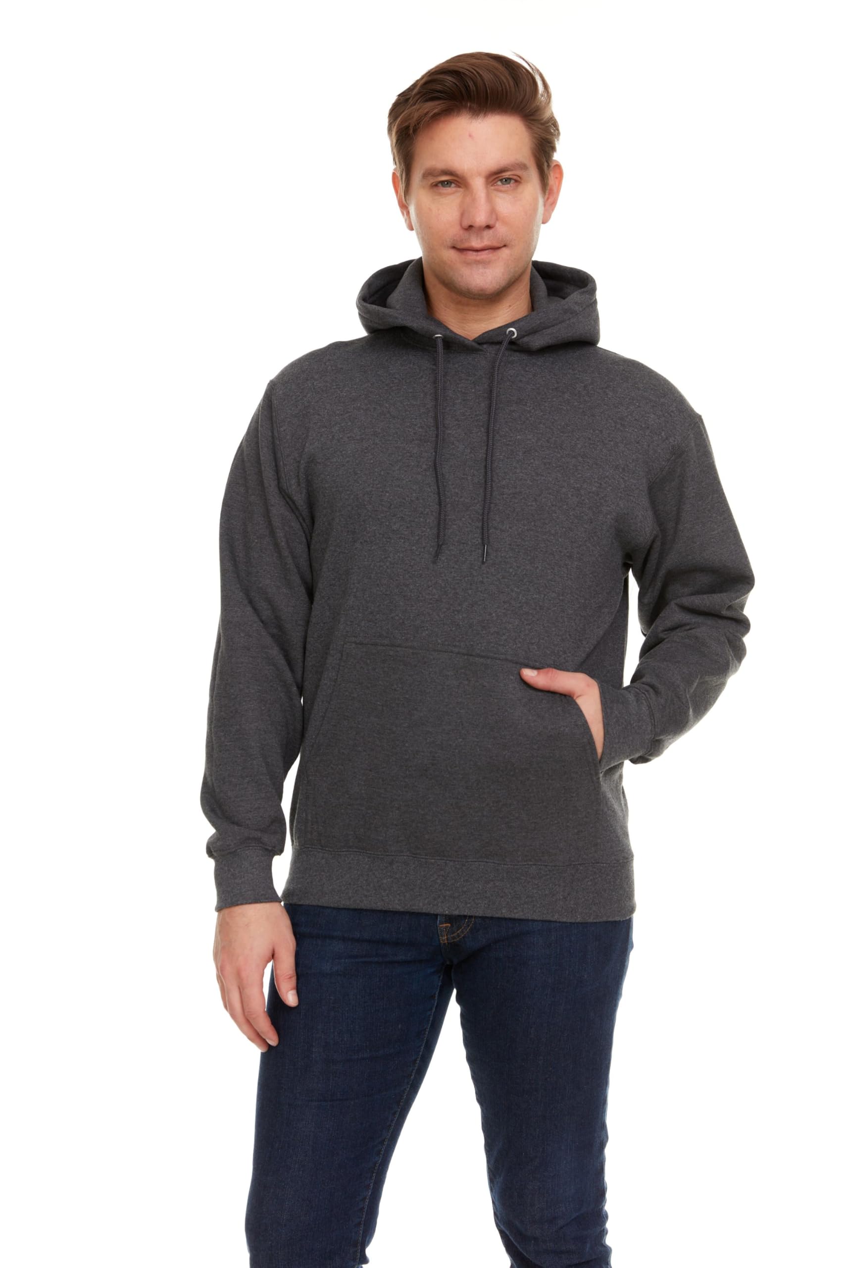 BILLIONHATS 3 Pack Of Mens Hoodie Sweatshirts, Cotton Blend in Bulk Adult Hoodie - Picture 26 of 51