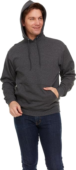 BILLIONHATS 3 Pack Mens Hoodie Sweatshirts, Cotton Blend, Bulk Adults Hoodies - Picture 14 of 30
