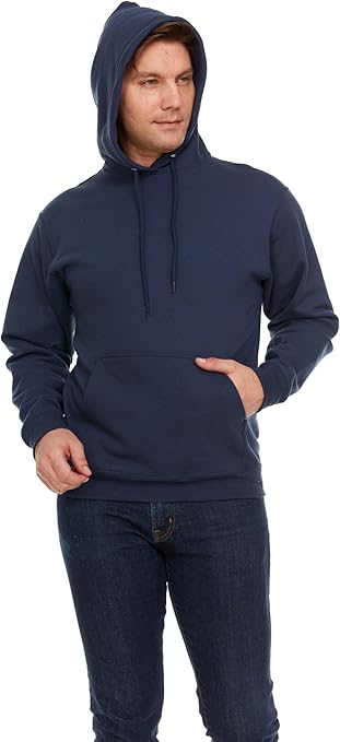 BILLIONHATS 3 Pack Mens Hoodie Sweatshirts, Cotton Blend, Bulk Adults Hoodies - Picture 8 of 30