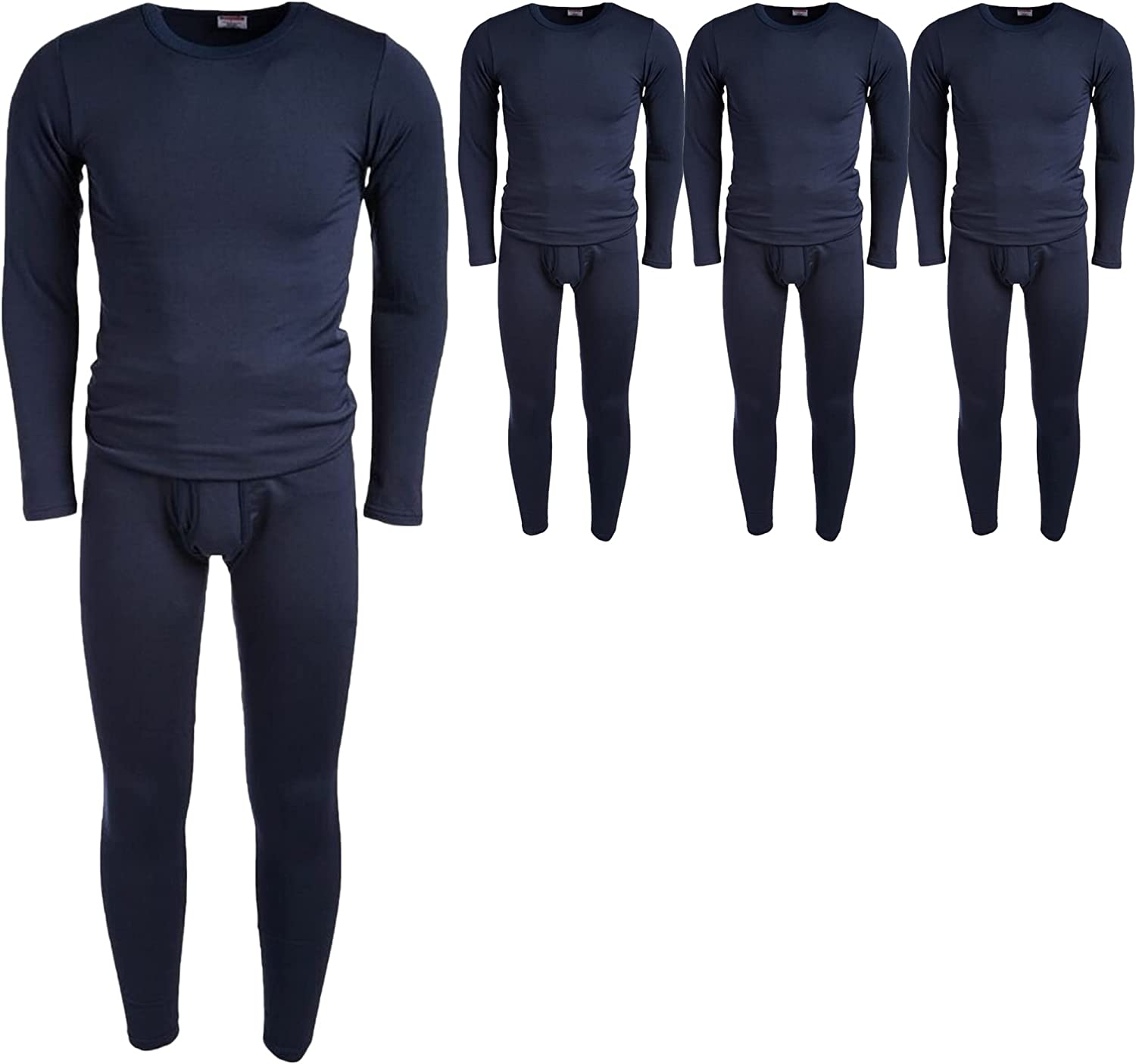 3 Pack of 2pc Thermal Sets for Men, Base Layer Long Johns Underwear,Top & Bottom - Picture 8 of 30