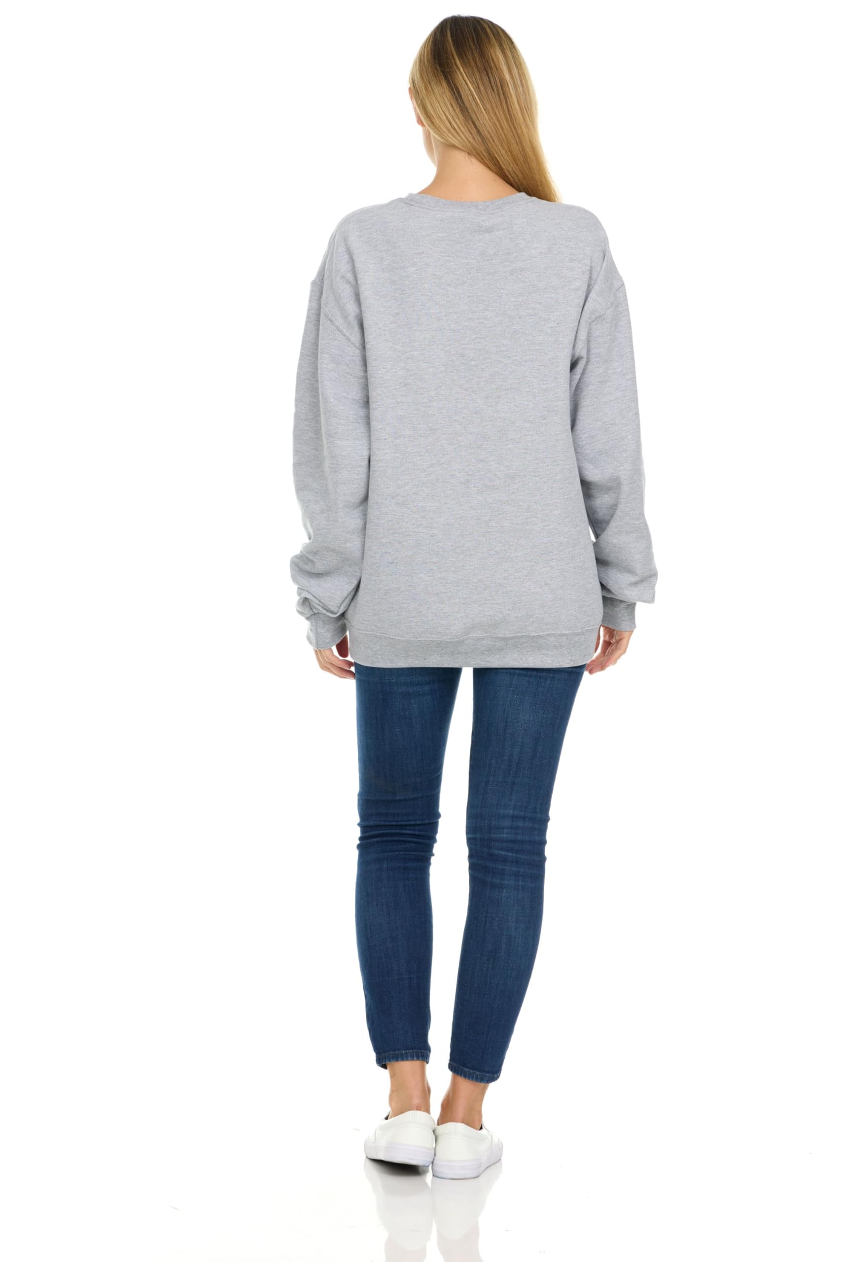 BILLIONHATS 3 Pack Bulk Wholesale Womens Oversized Crew Neck Fleece Sweatshirt - Picture 29 of 30
