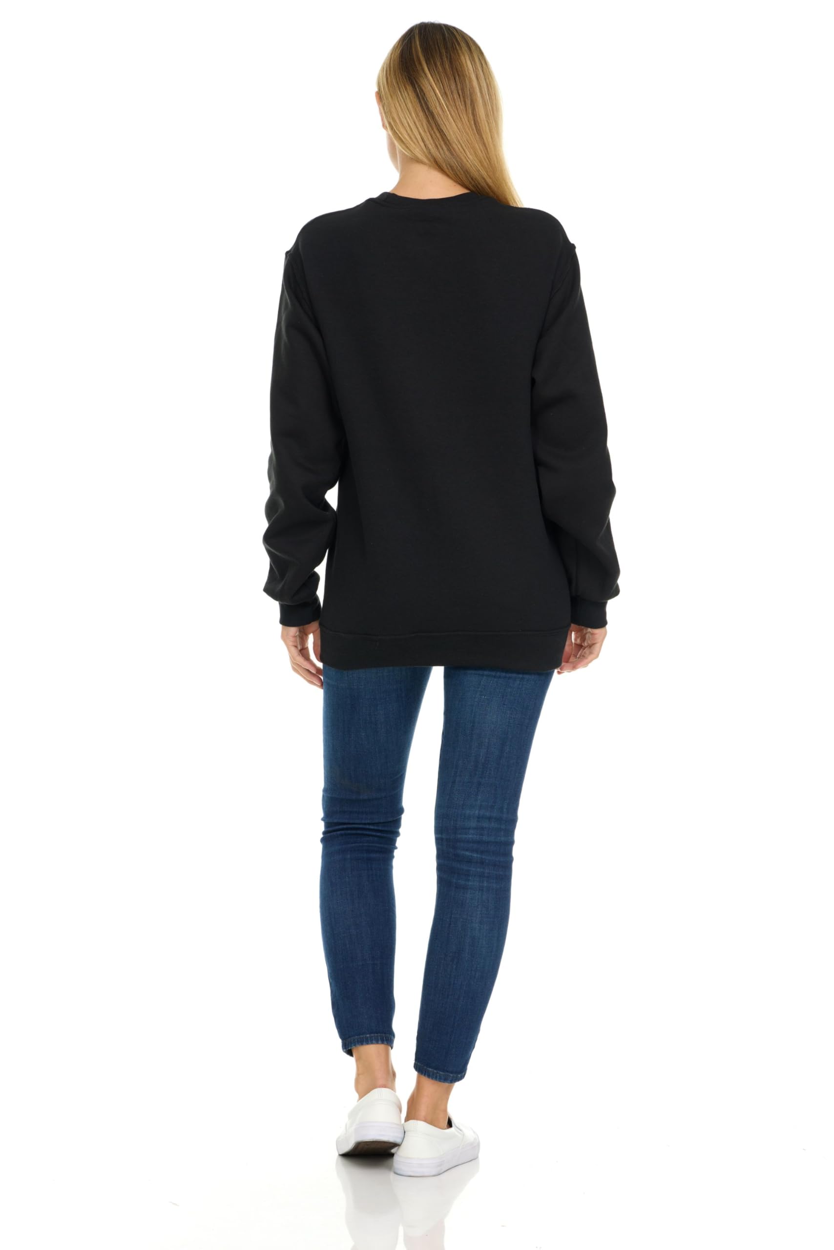 BILLIONHATS 3 Pack Bulk Wholesale Womens Oversized Crew Neck Fleece Sweatshirt - Picture 21 of 30