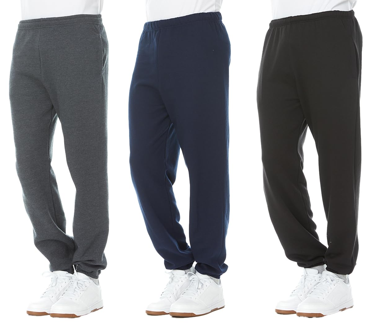 Paquete de 3 pantalones deportivos a granel Yacht & Smith para hombre, cómodos corredores de salón para hombre - Imagen 23 de 29