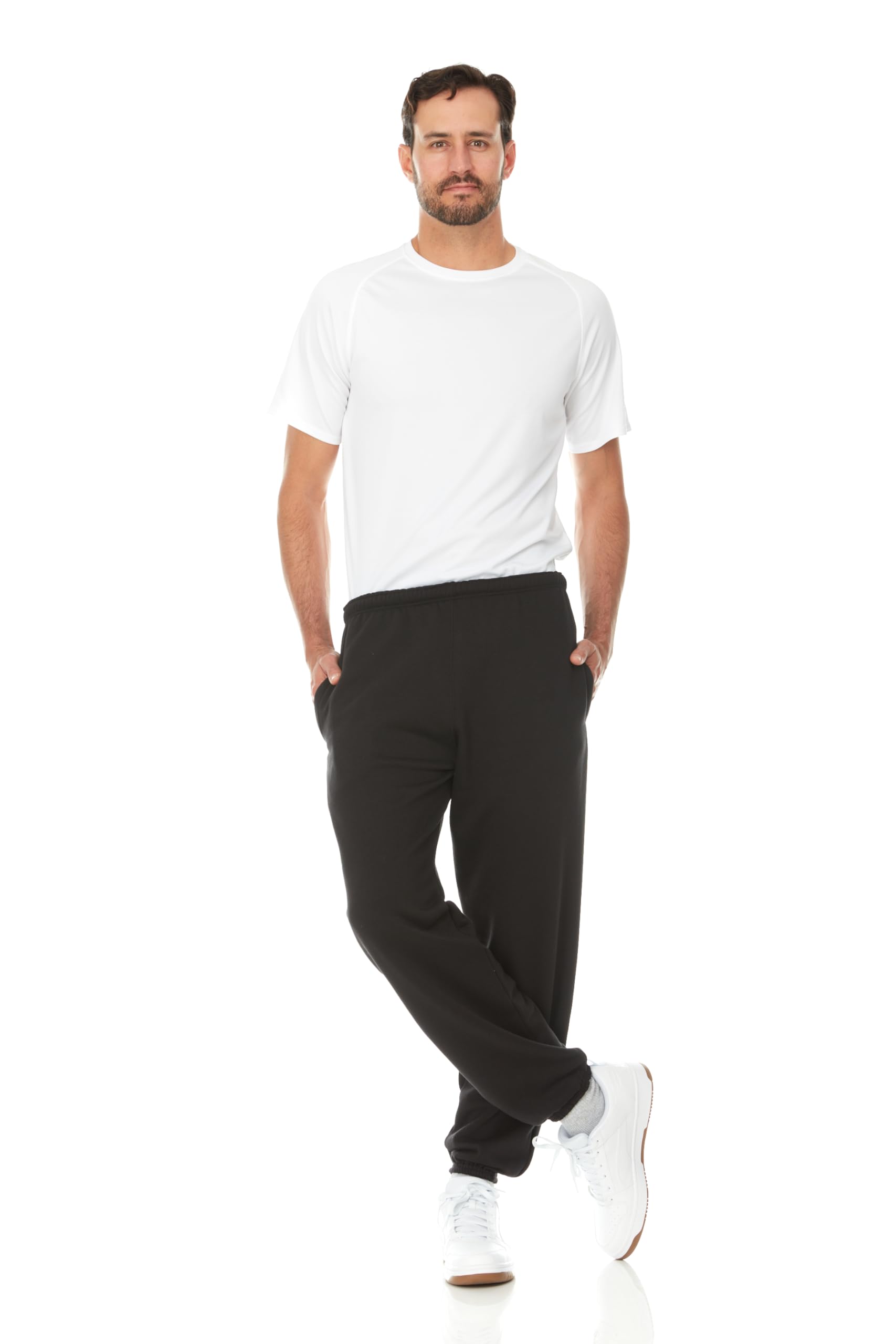 BILLIONHATS 12 Pack of Wholesale Mens Jogger Sweatpants in Comfy Bulk Joggers - Picture 15 of 38