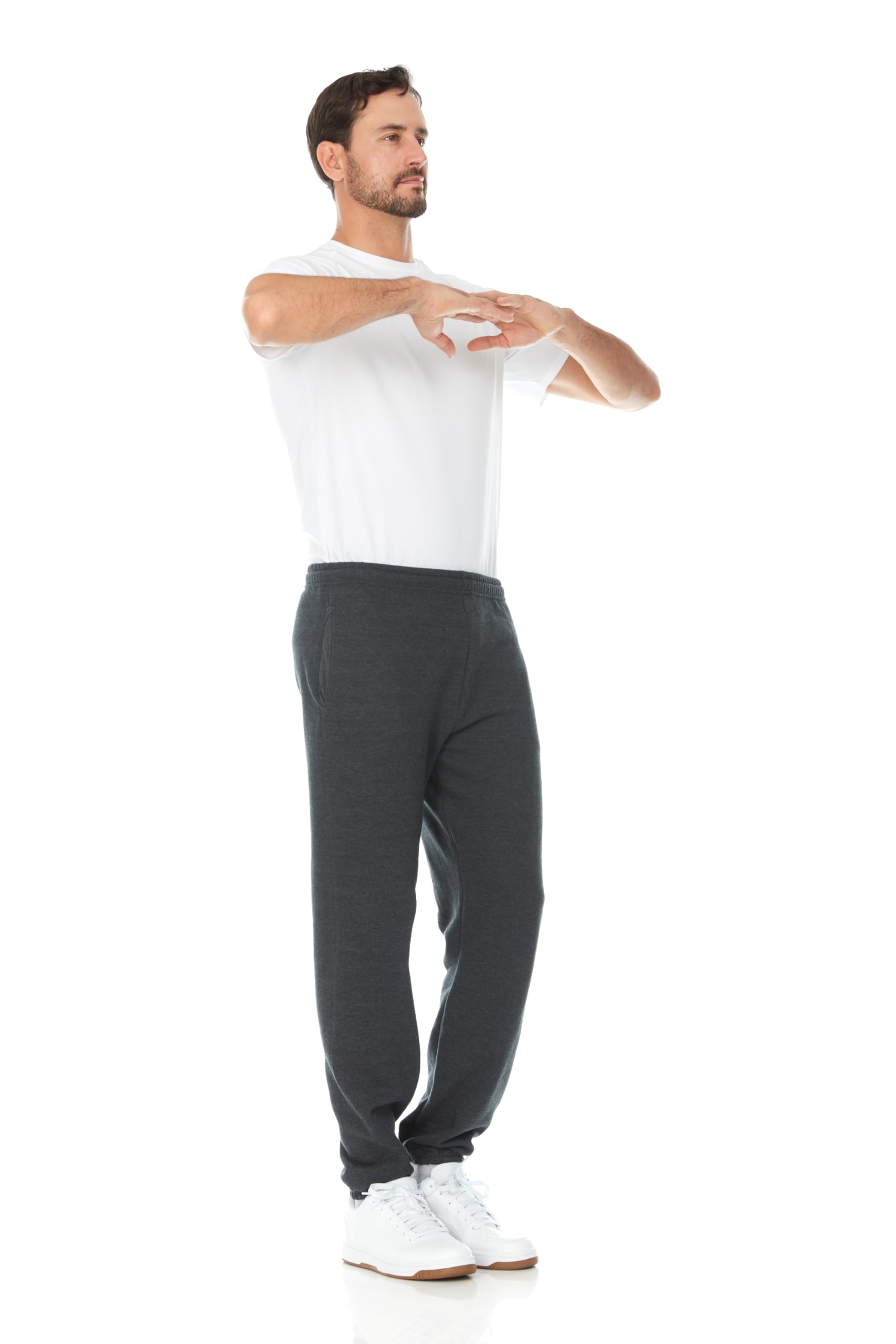 BILLIONHATS 12 Pack of Wholesale Mens Jogger Sweatpants in Comfy Bulk Joggers - Picture 38 of 38
