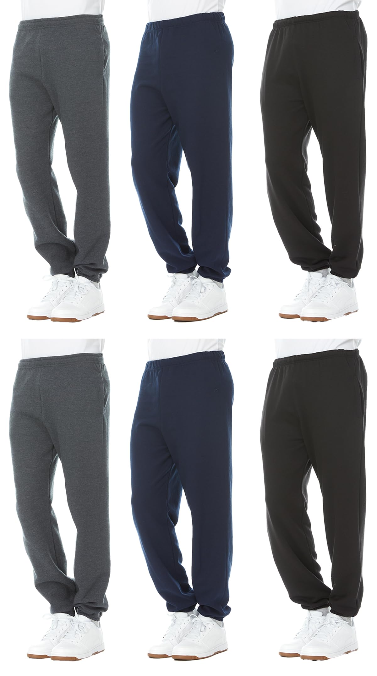 Yacht & Smith 24 Pack of Boys Jogger Bulk Sweatpants, Comfy Lounge Joggers - Picture 25 of 30