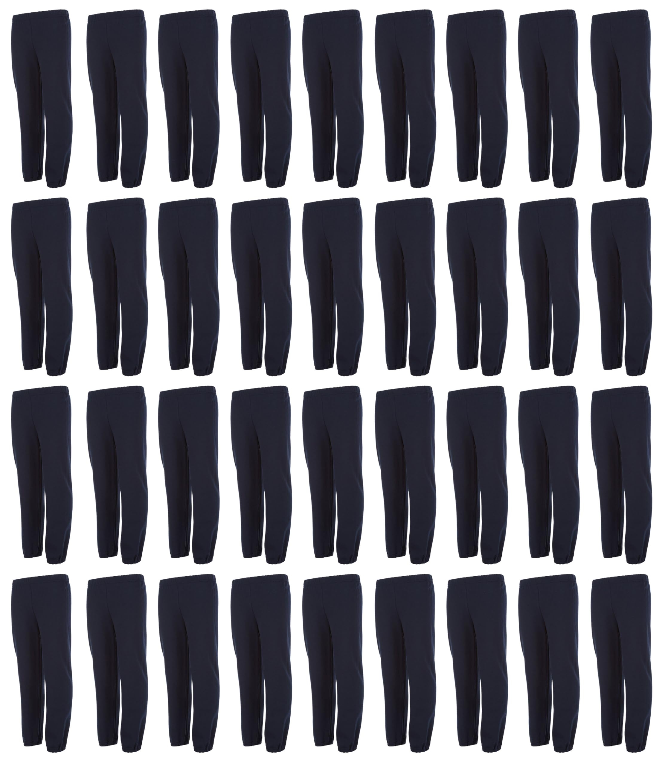 Yacht & Smith 36 Pack Kids Jogger Bulk Sweatpants, Comfy Lounge Joggers for Kids - Picture 7 of 24