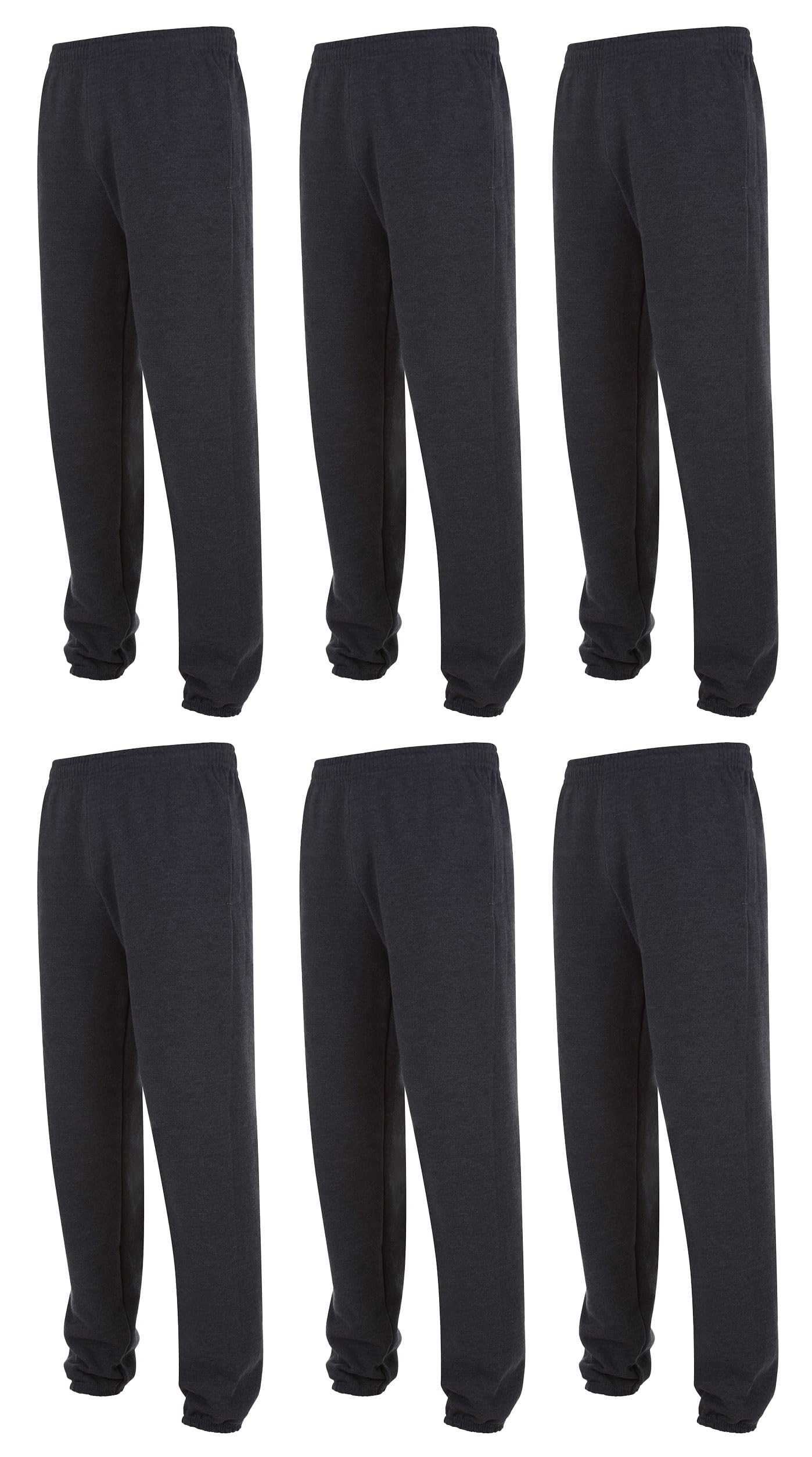 Yacht & Smith 24 Pack of Boys Jogger Bulk Sweatpants, Comfy Lounge Joggers - Picture 10 of 30