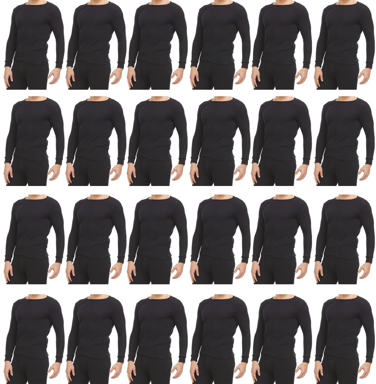 BILLIONHATS Men's Thermal Shirts: Cotton Base Layers for Shelter Donations - Picture 8 of 8