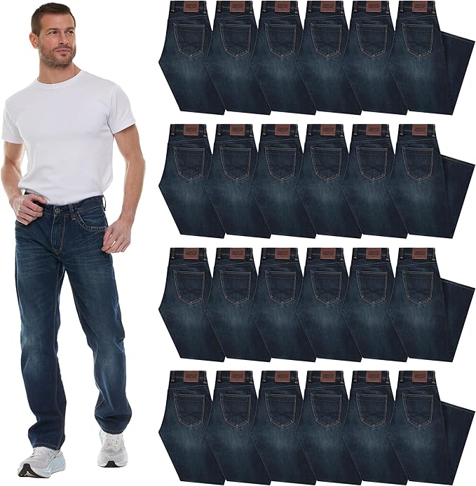 24 Pack Blue Denim Jeans