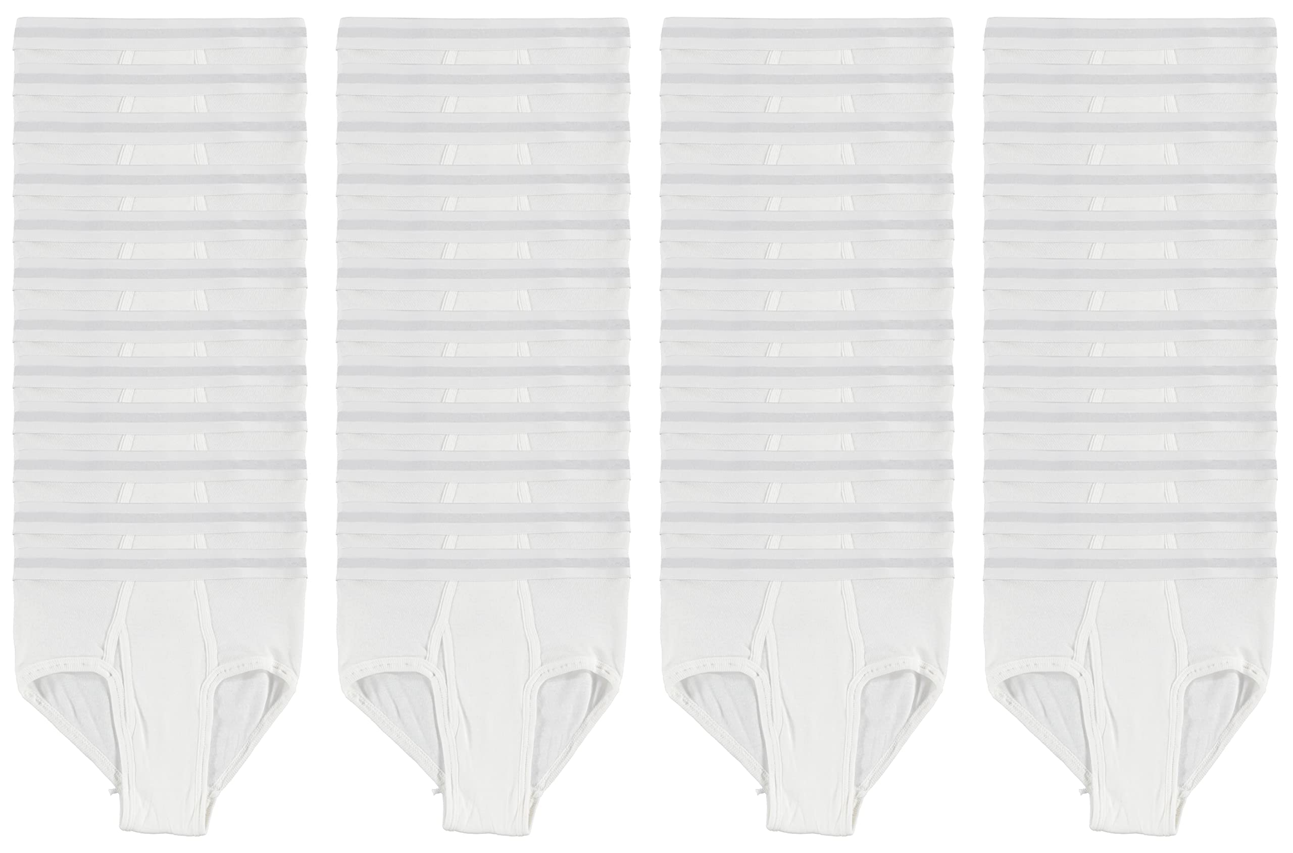 BILLIONHATS 24 Pack Boys Cotton Underwear Briefs, White And Assorted Colors - Picture 15 of 18