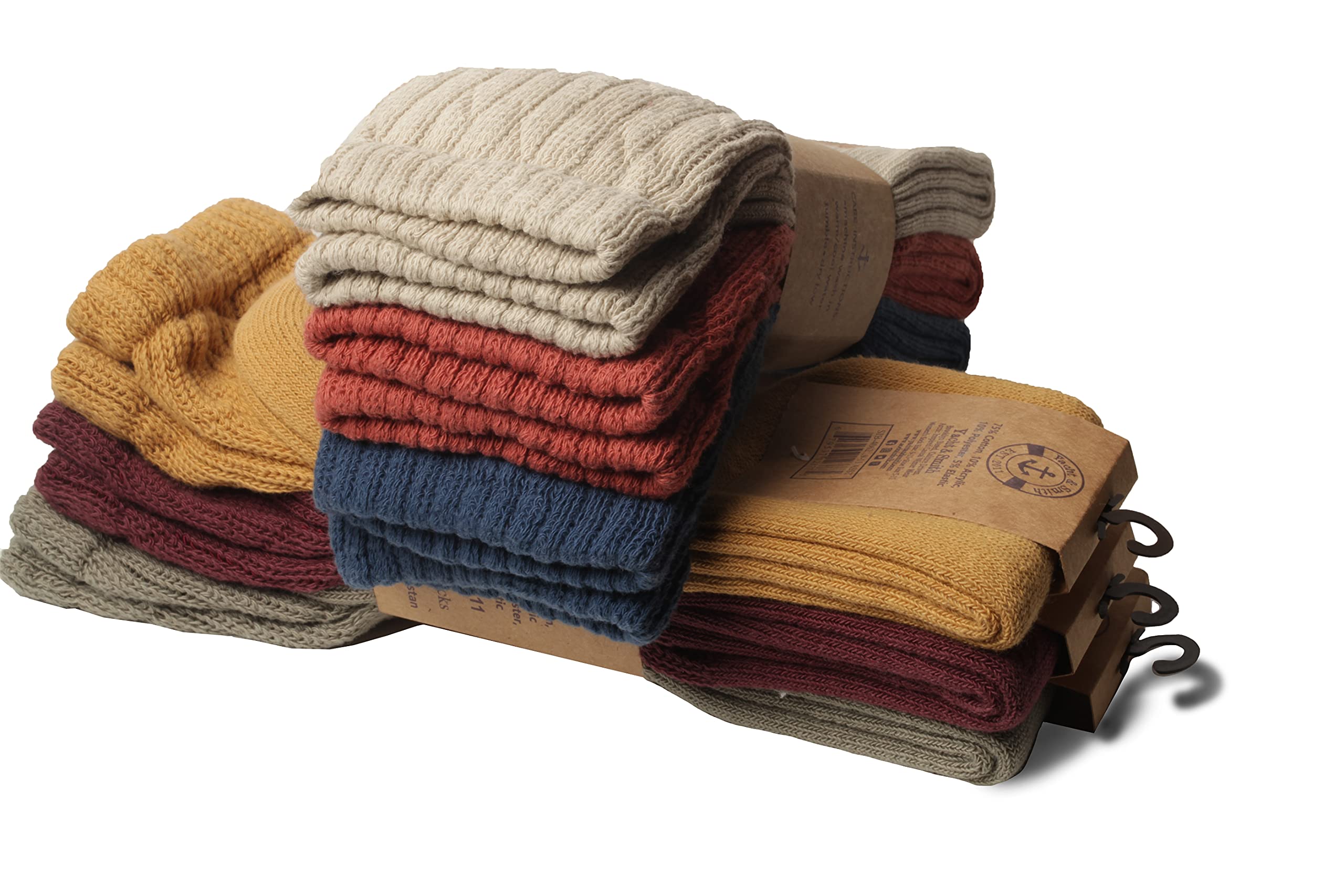 12 Pack Yacht & Smith Womens Cotton Slouch Socks, Knee High Boot Socks - Picture 22 of 52