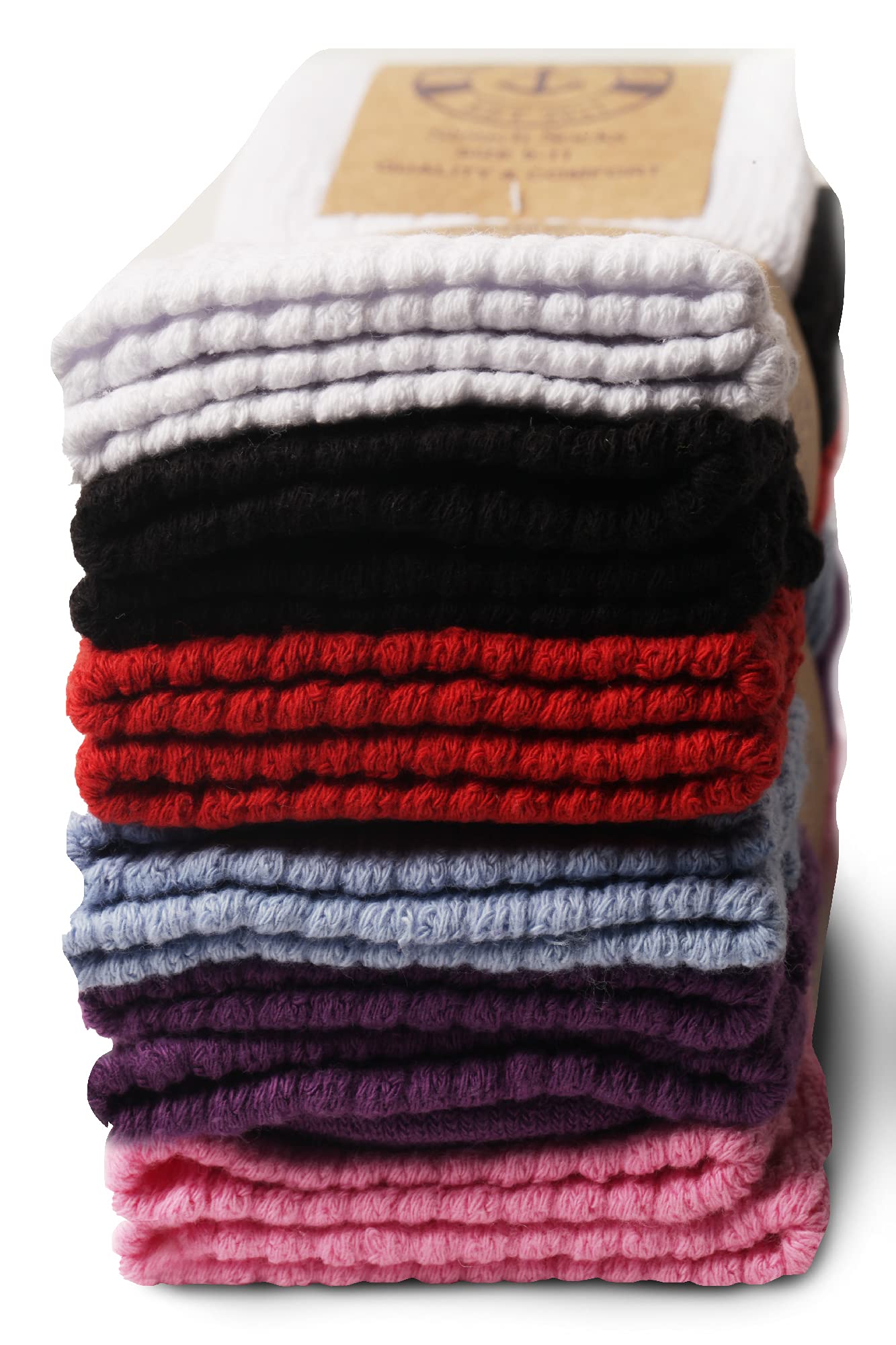 Yacht & Smith Womens Cotton Slouch Socks, Boot Socks (12 Pairs Bold Bright(9-11) - Picture 15 of 68