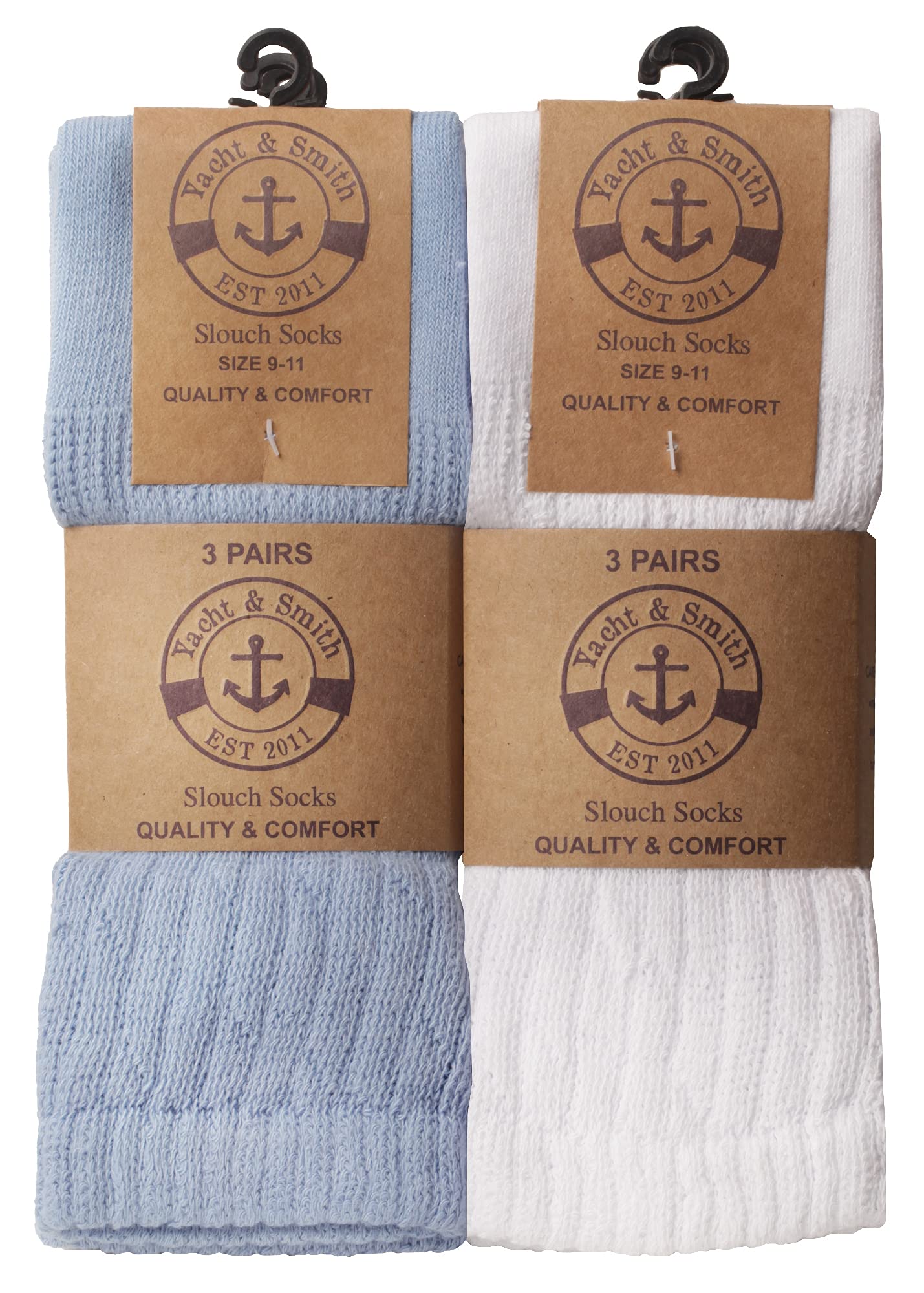 Yacht & Smith Womens Cotton Slouch Socks, Boot Socks (12 Pairs Bold Bright(9-11) - Picture 13 of 68
