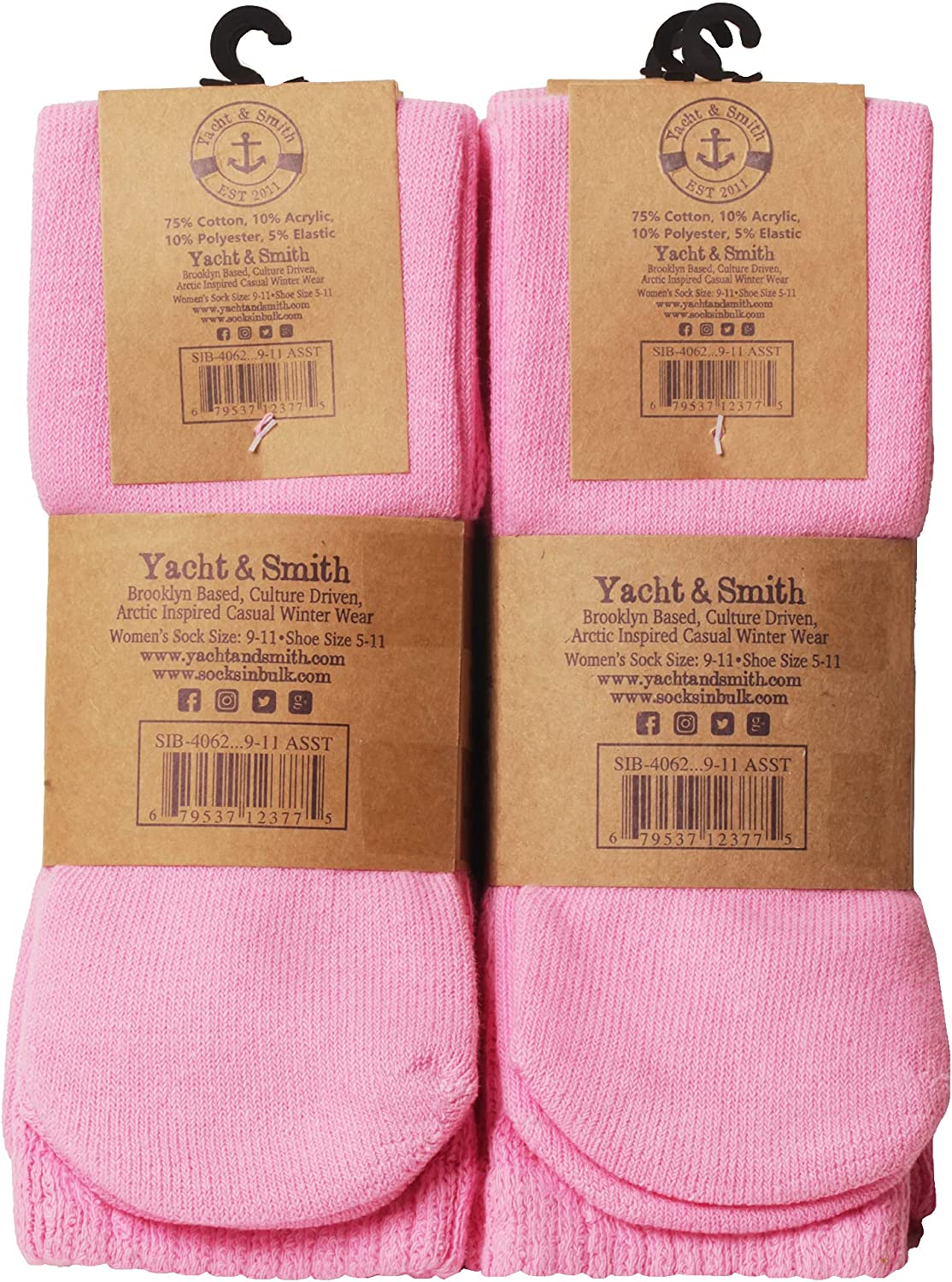 12 Pack Yacht & Smith Womens Cotton Slouch Socks, Knee High Boot Socks - Picture 44 of 52