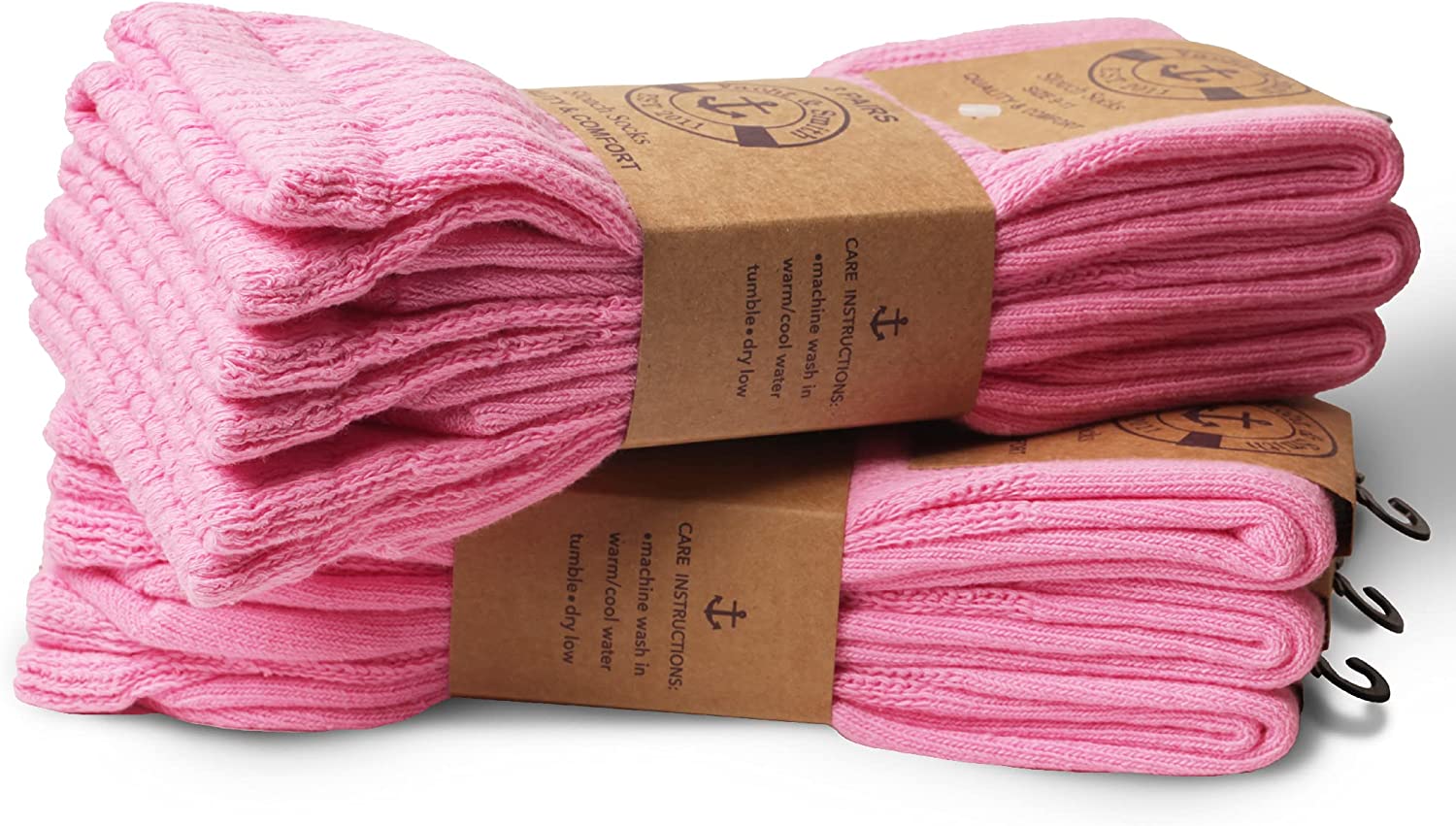 12 Pack Yacht & Smith Womens Cotton Slouch Socks, Knee High Boot Socks - Picture 45 of 52
