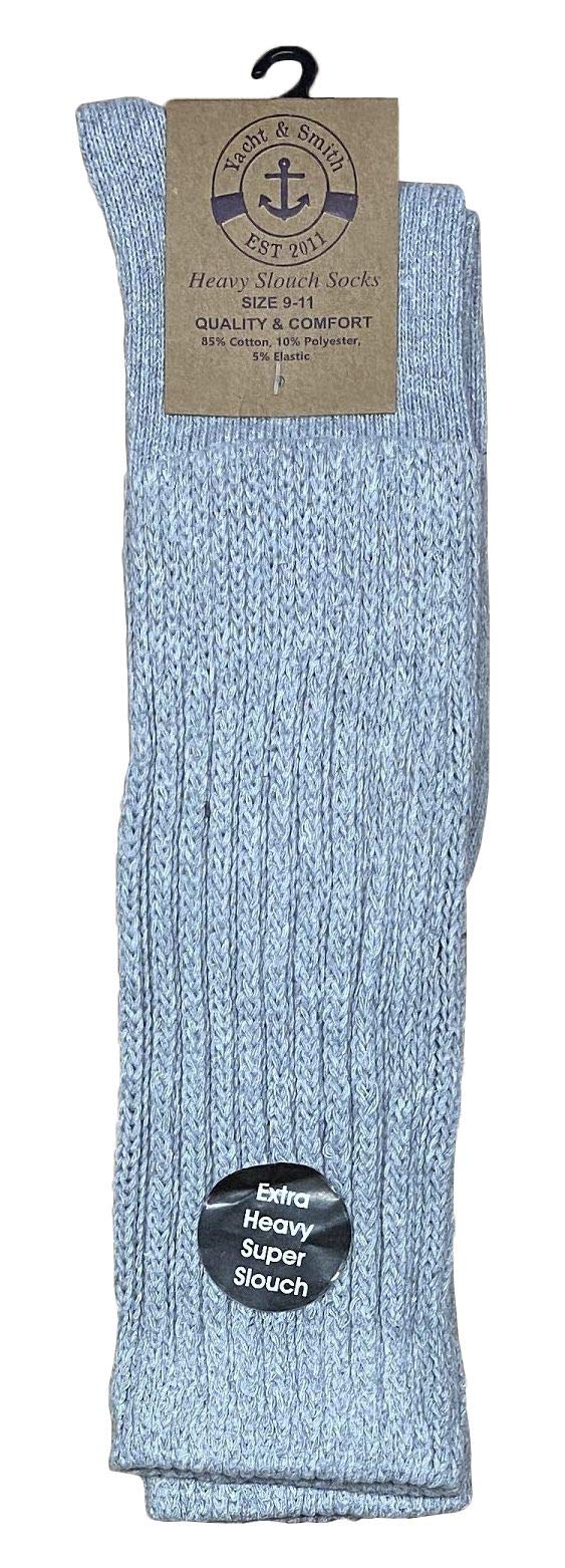 12 Pack Yacht & Smith Womens Cotton Slouch Socks, Knee High Boot Socks - Picture 12 of 52
