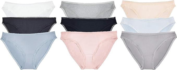 Yacht & Smith Bulk Womens 95% Cotton Soft Underwear Cut Panties Briefs - Picture 15 of 154