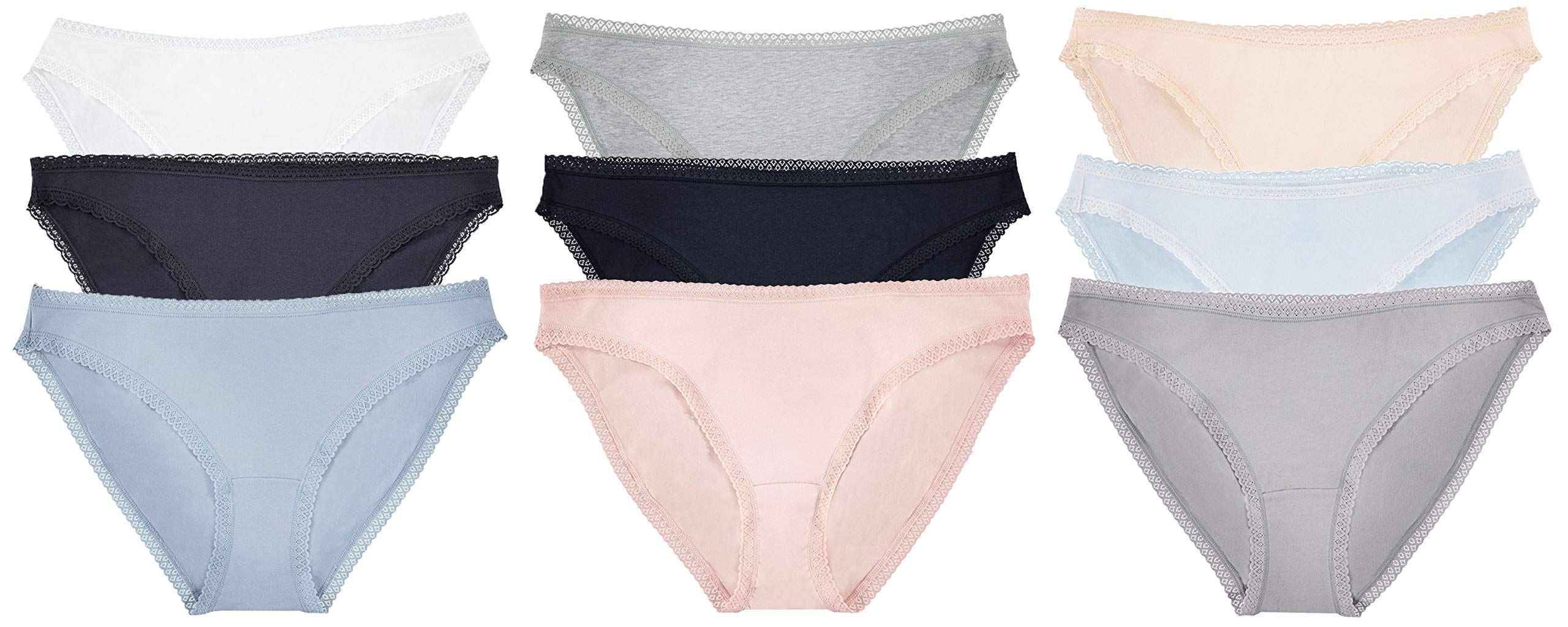 Yacht & Smith Bulk Womens 95% Cotton Soft Underwear Cut Panties Briefs - Picture 33 of 154