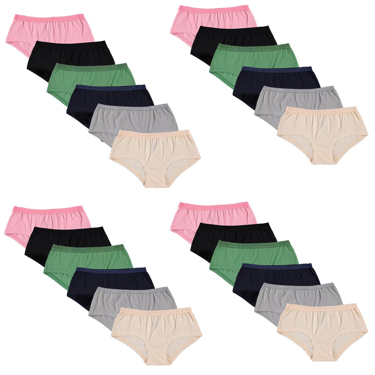 Yacht & Smith Bulk Womens 95% Cotton Soft Underwear Cut Panties Briefs - Picture 143 of 154
