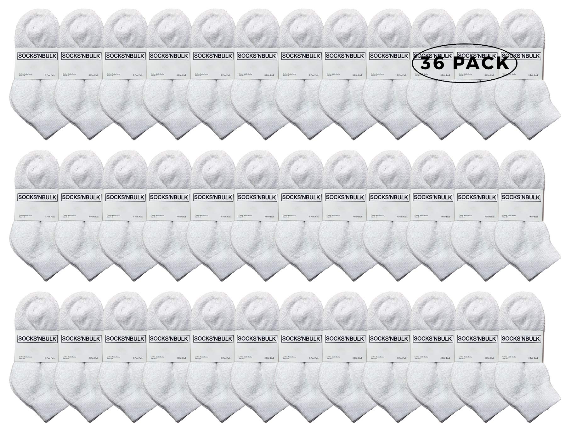 Yacht & Smith Kids Ankle Wholesale Bulk Pack Athletic Sports Socks - Picture 26 of 52