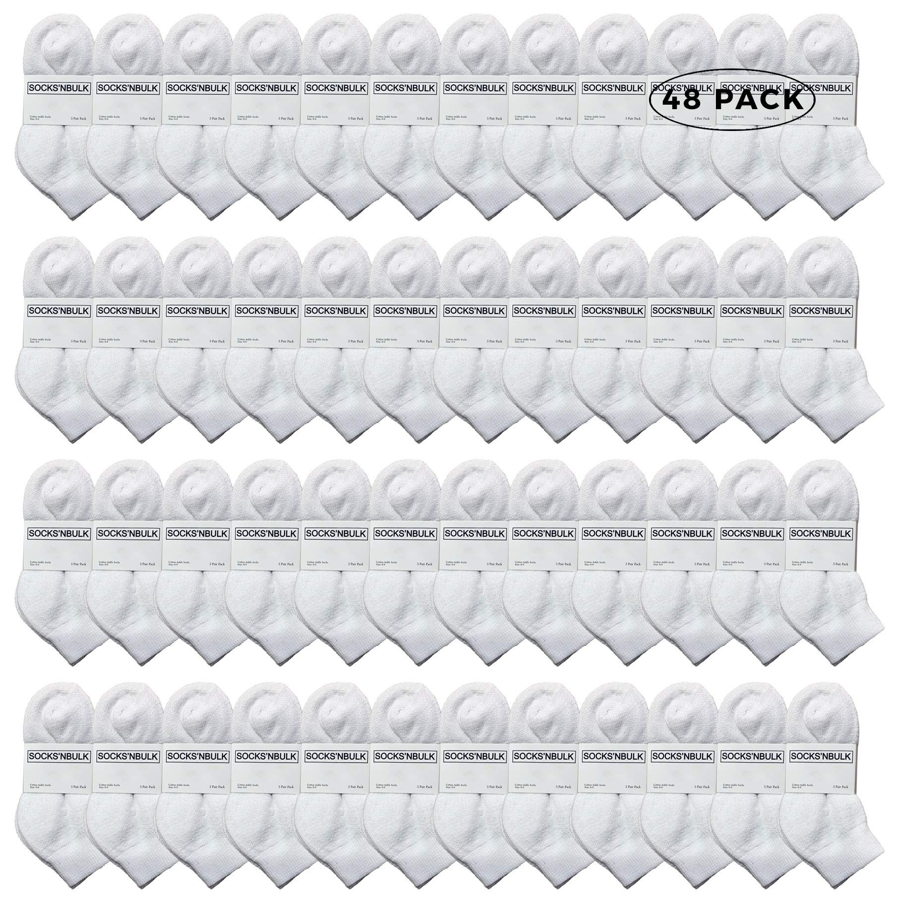 Yacht & Smith Kids Ankle Wholesale Bulk Pack Athletic Sports Socks - Picture 28 of 52