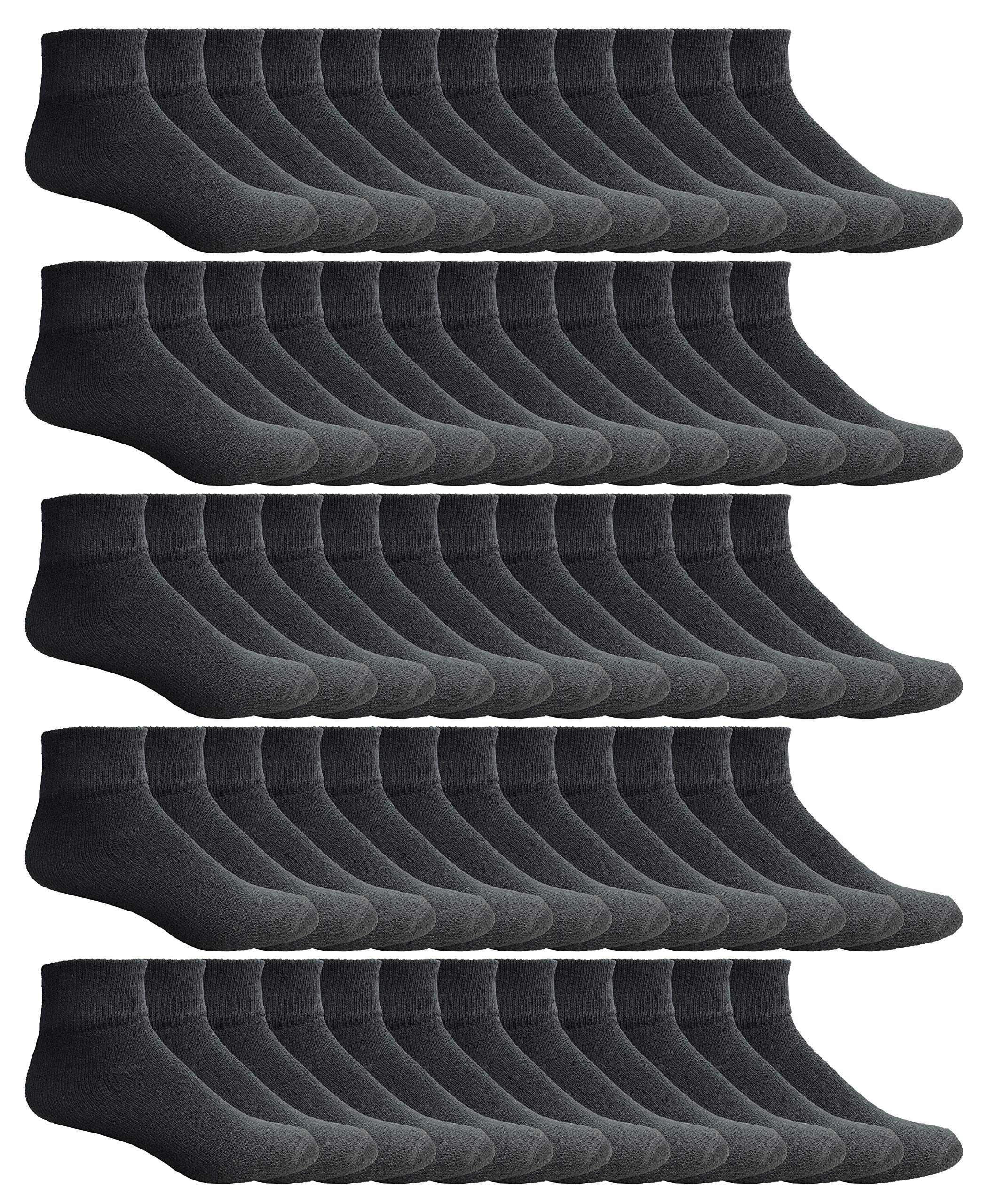 Yacht & Smith Kids Ankle Wholesale Bulk Pack Athletic Sports Socks - Picture 42 of 52