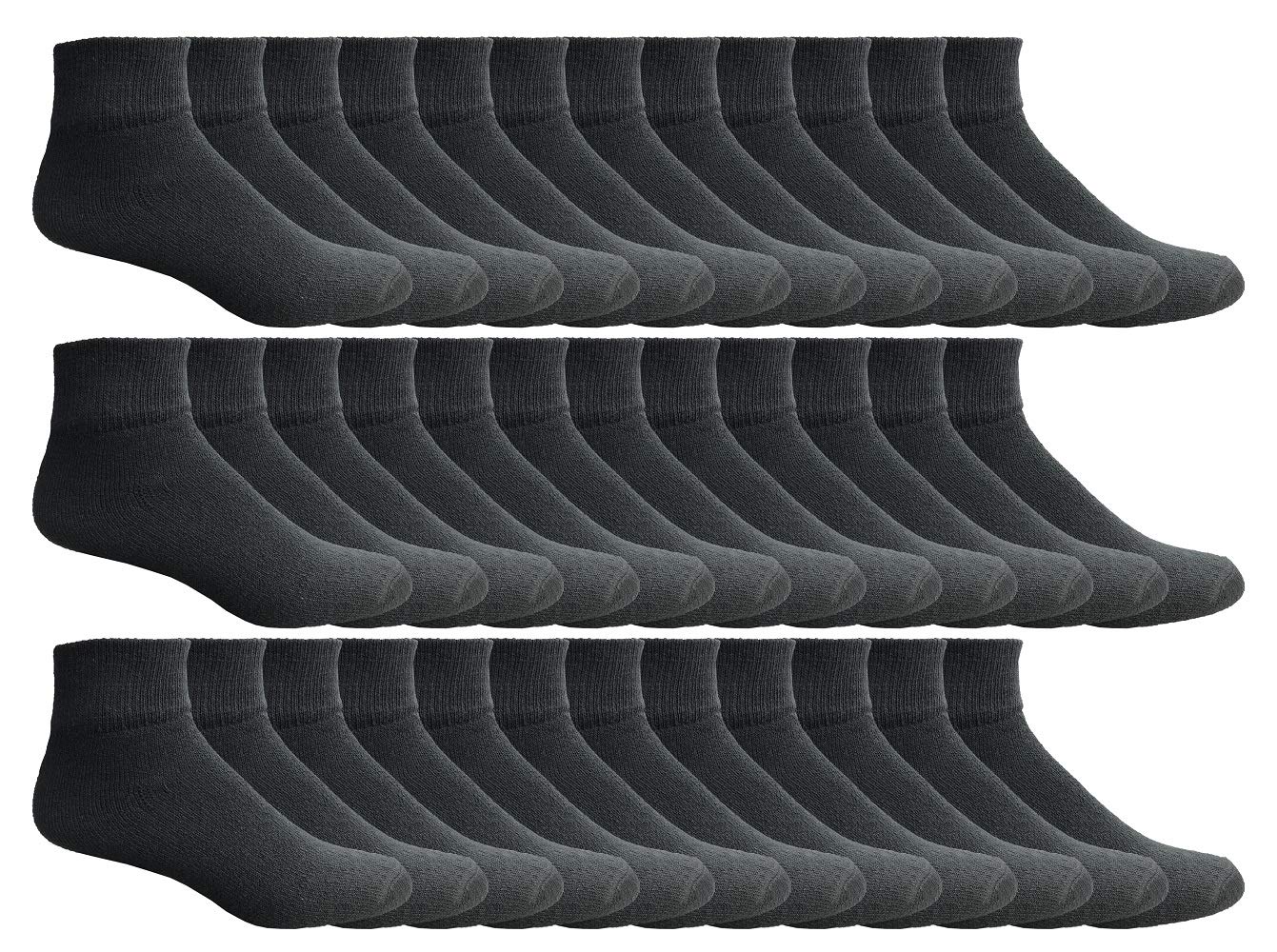 Yacht & Smith Kids Ankle Wholesale Bulk Pack Athletic Sports Socks - Picture 46 of 52