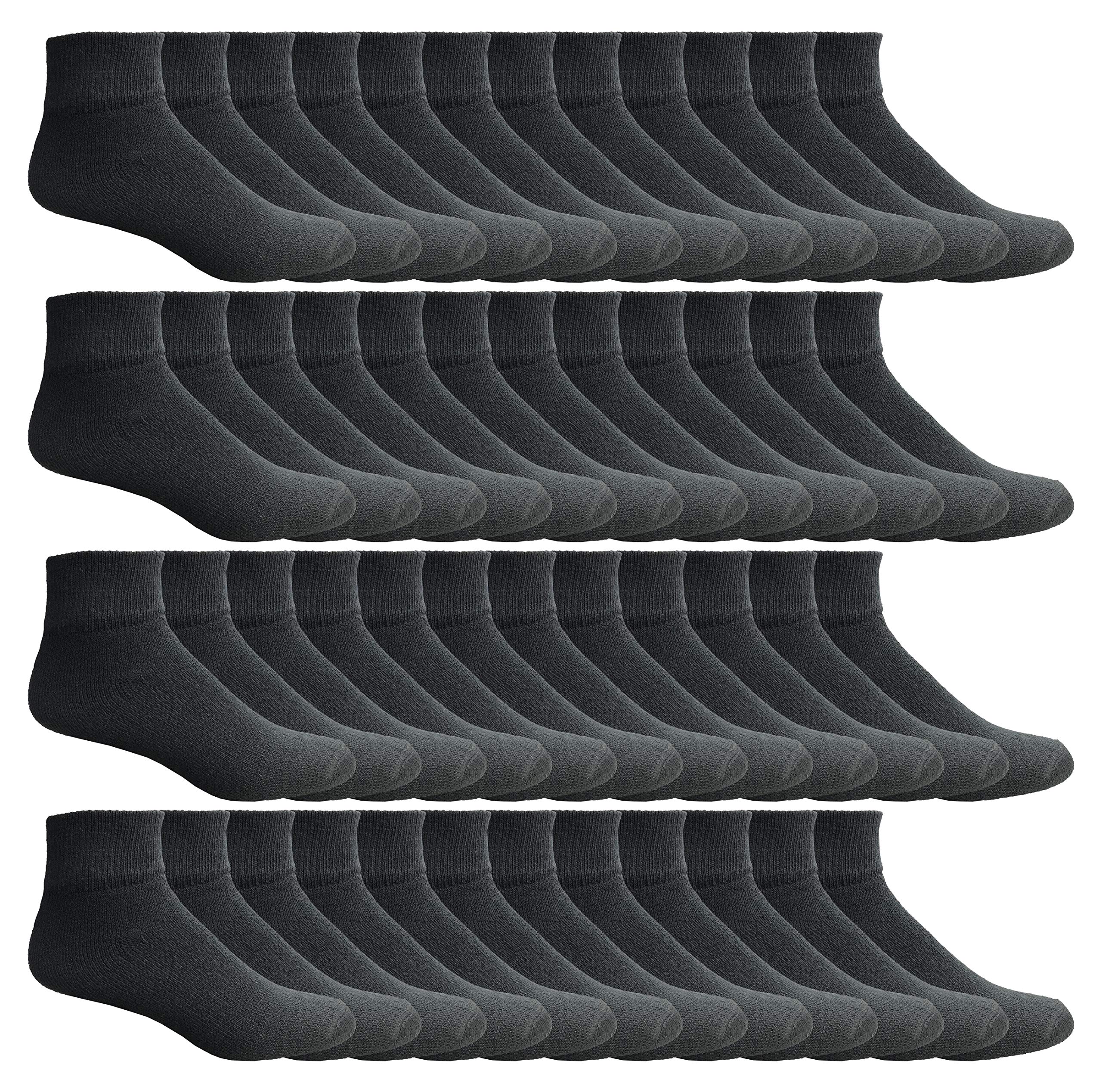 Yacht & Smith Kids Ankle Wholesale Bulk Pack Athletic Sports Socks - Picture 48 of 52