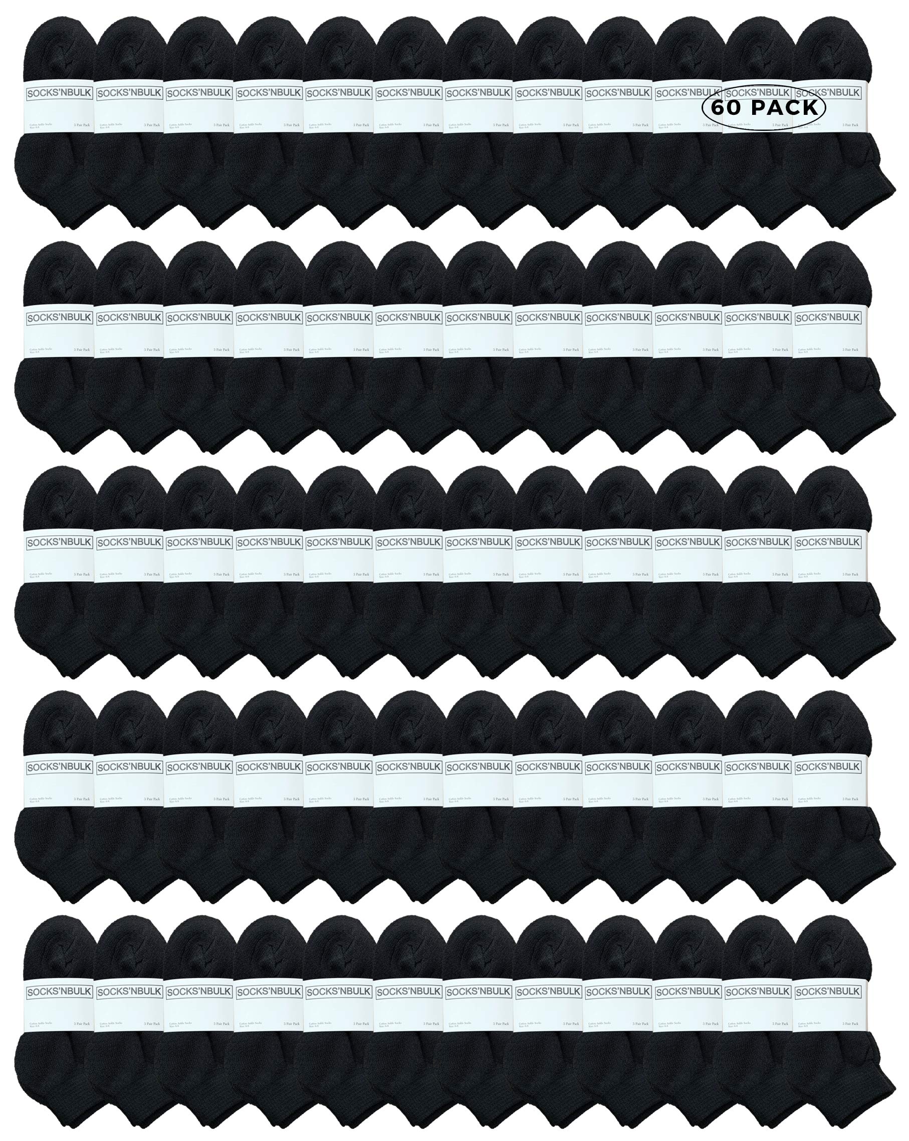 Yacht & Smith Kids Ankle Wholesale Bulk Pack Athletic Sports Socks - Picture 50 of 52
